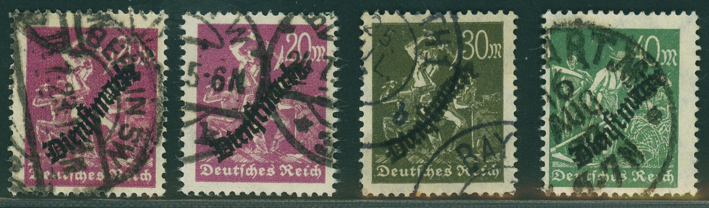 Lot 805 - DR - DIENSTMARKEN - Hettinger Auktion Auktion 54 Lot 805 - DR - DIENSTMARKEN - Hettinger Auktion Auktion 54