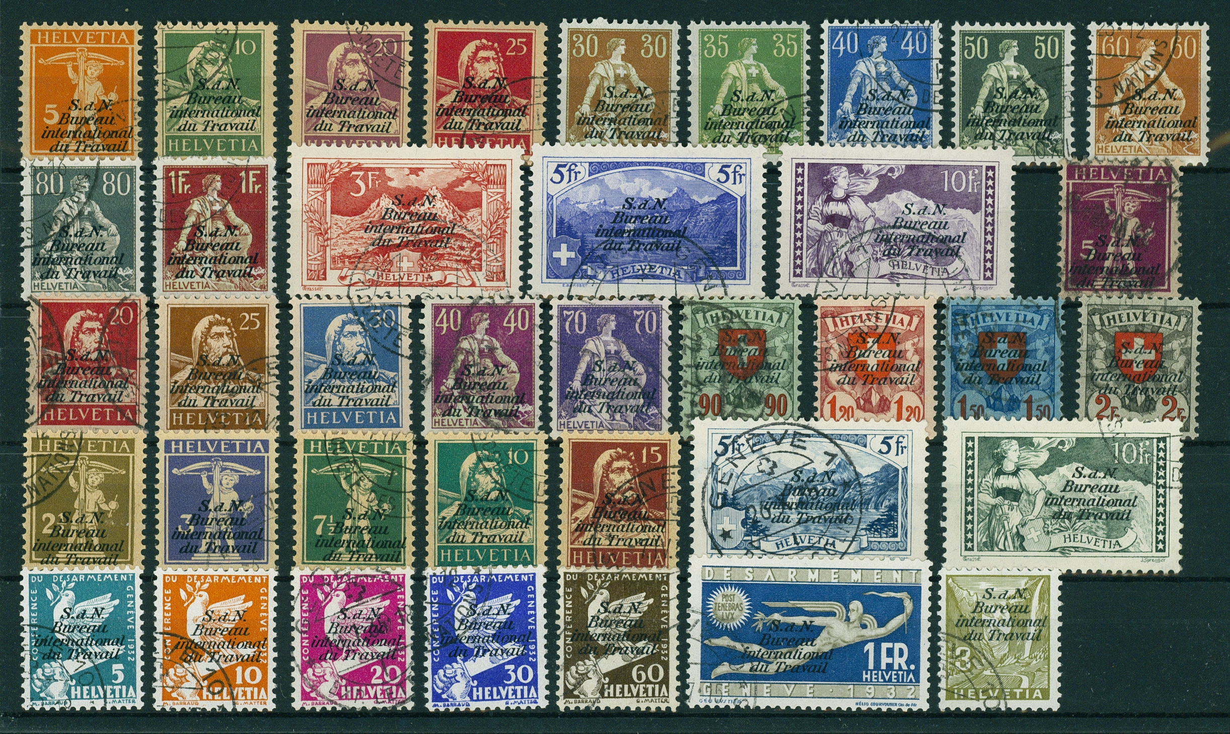 Lot 1818 - Schweiz - Internationale Ämter - Hettinger Auktion Auktion 54 Lot 1818 - Schweiz - Internationale Ämter - Hettinger Auktion Auktion 54