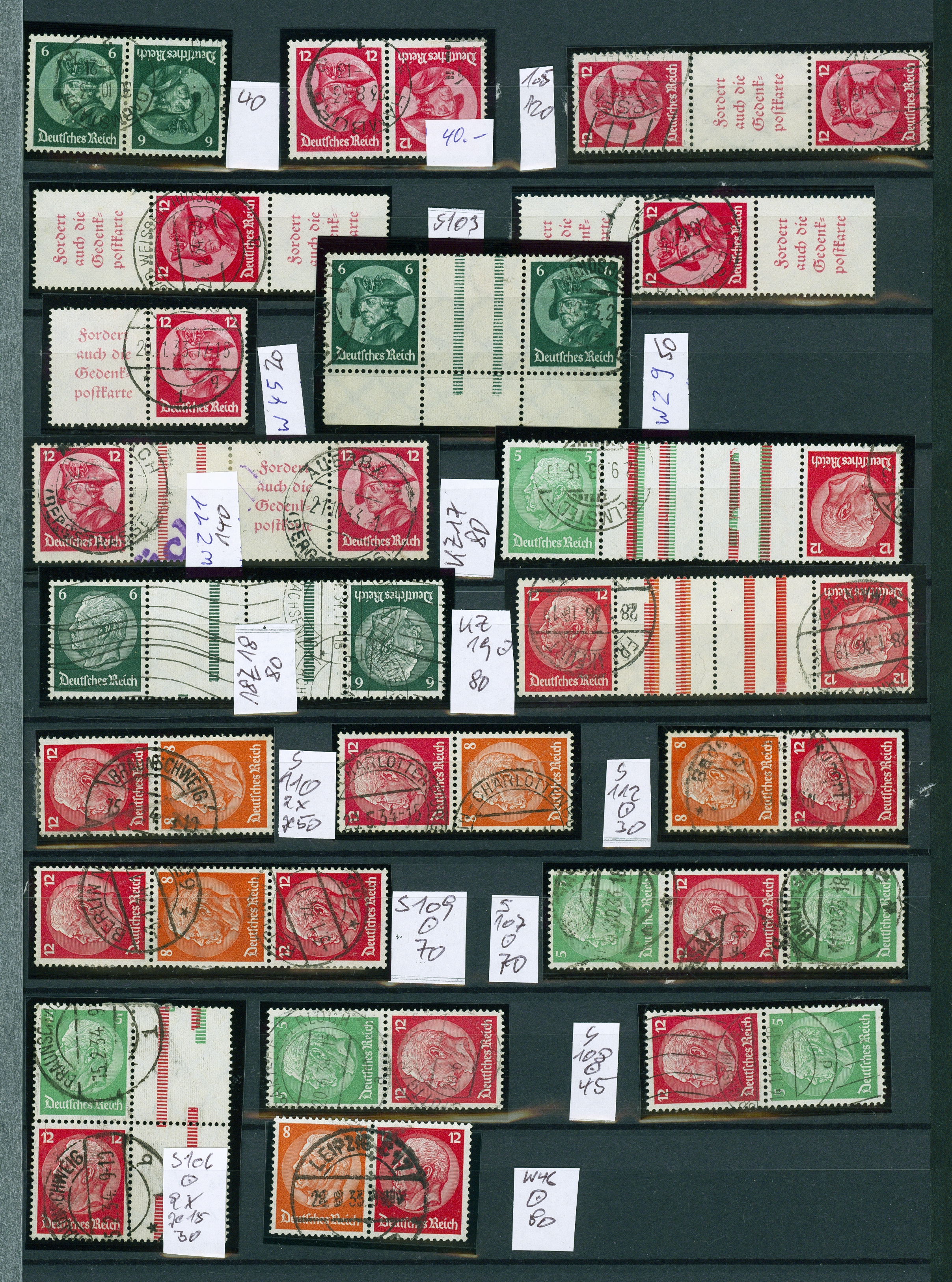Lot 2023 - DR - ZUSAMMENDRUCKE  -  Hettinger Auktion Auktion 54