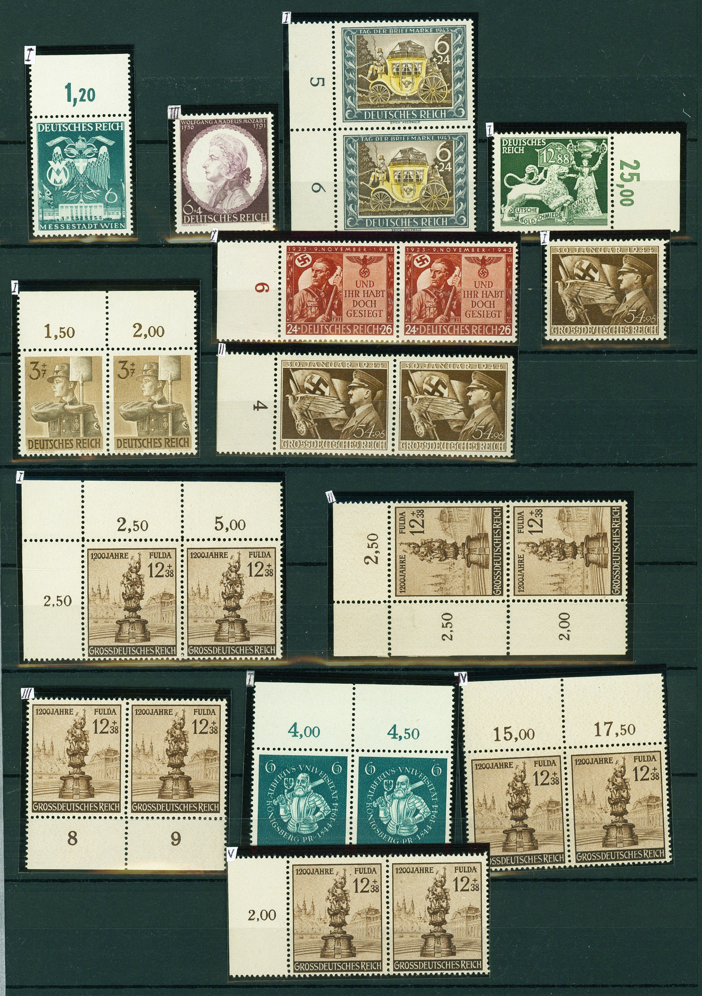 Lot 1998 - Deutsches Reich  -  Hettinger Auktion Auktion 54