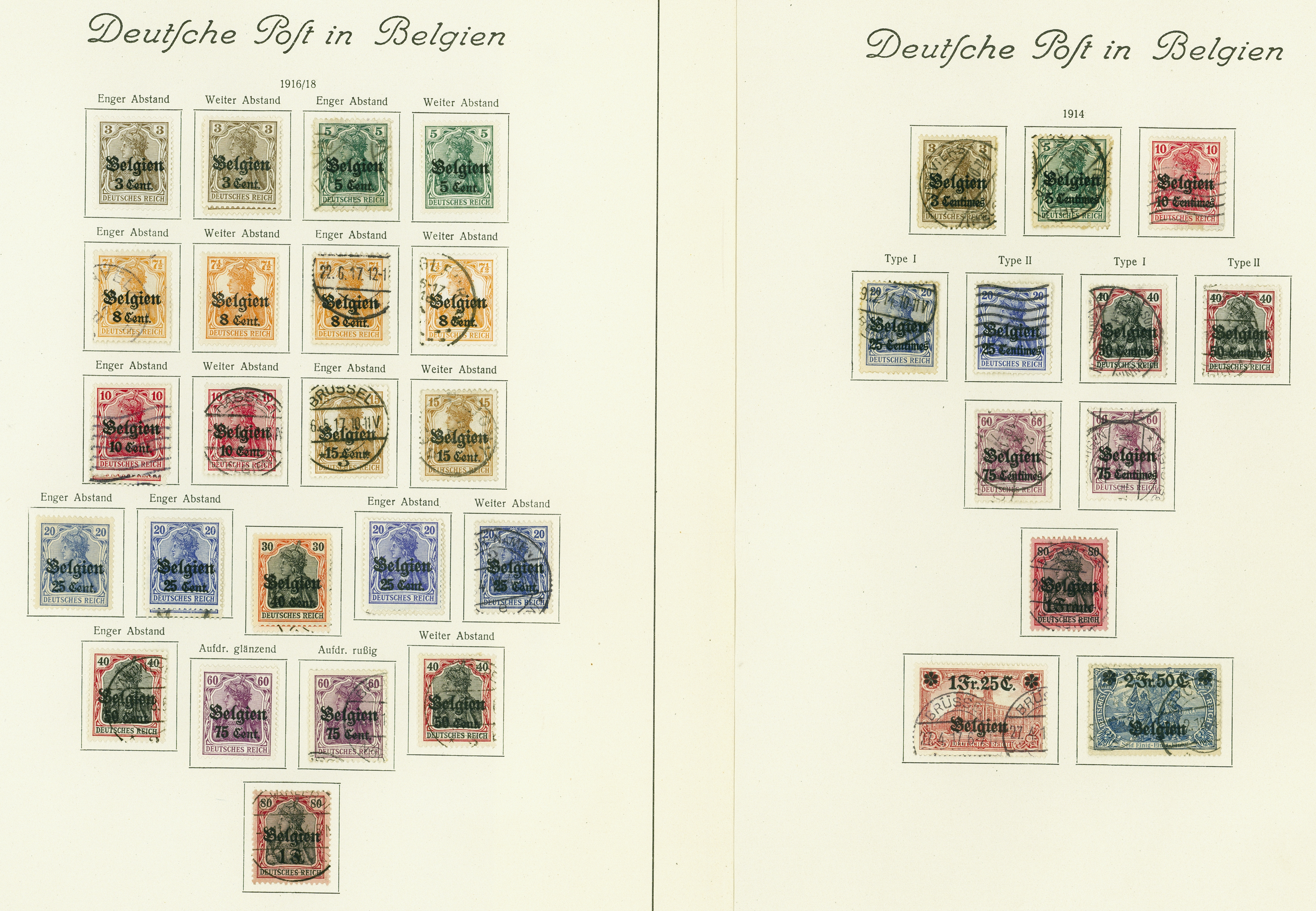 Lot 2075 - DT. BESETZUNG I. WK - Hettinger Auktion Auktion 54 Lot 2075 - DT. BESETZUNG I. WK - Hettinger Auktion Auktion 54