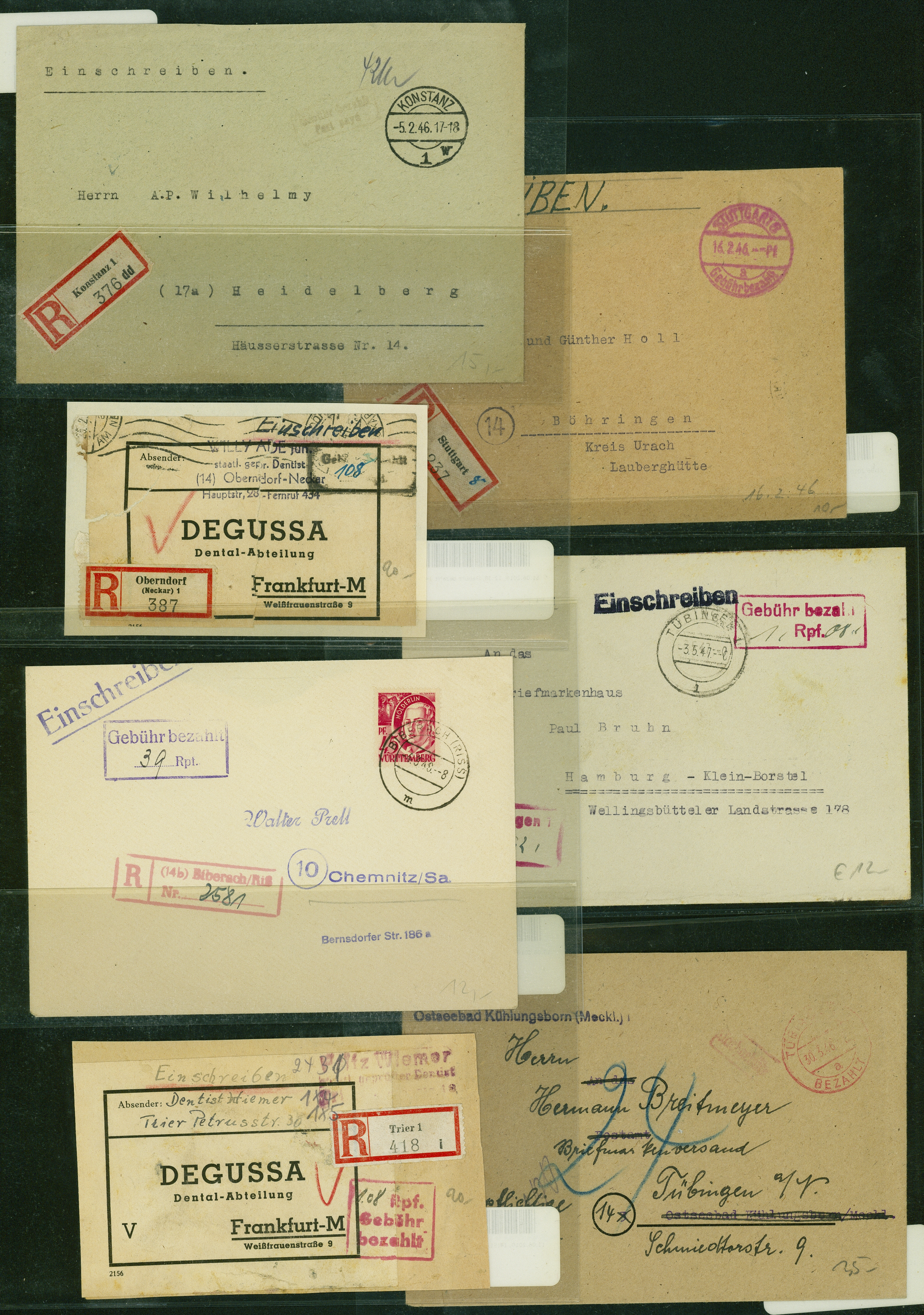 Lot 2253 - DEUTSCHLAND - BRIEFPOSTEN - Hettinger Auktion Auktion 54 Lot 2253 - DEUTSCHLAND - BRIEFPOSTEN - Hettinger Auktion Auktion 54