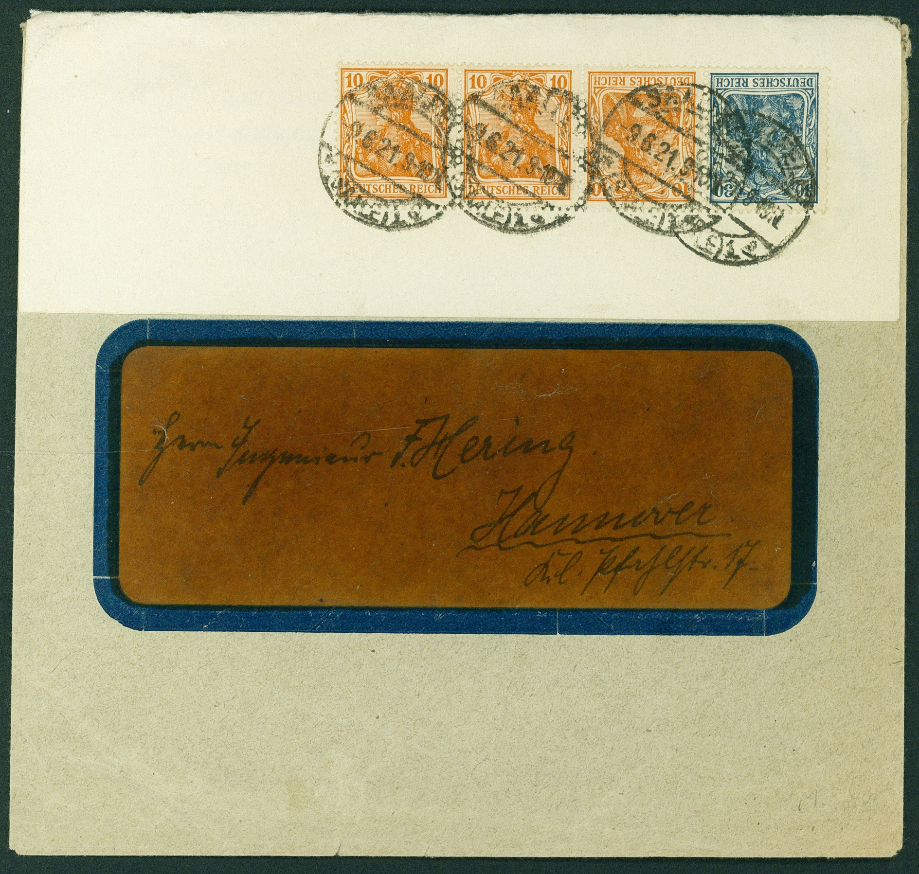 Lot 420 - DR - ZUSAMMENDRUCKE AUS MH 14-15, GERMANIA 1921 - Hettinger Auktion Auktion 54 Lot 420 - DR - ZUSAMMENDRUCKE AUS MH 14-15, GERMANIA 1921 - Hettinger Auktion Auktion 54