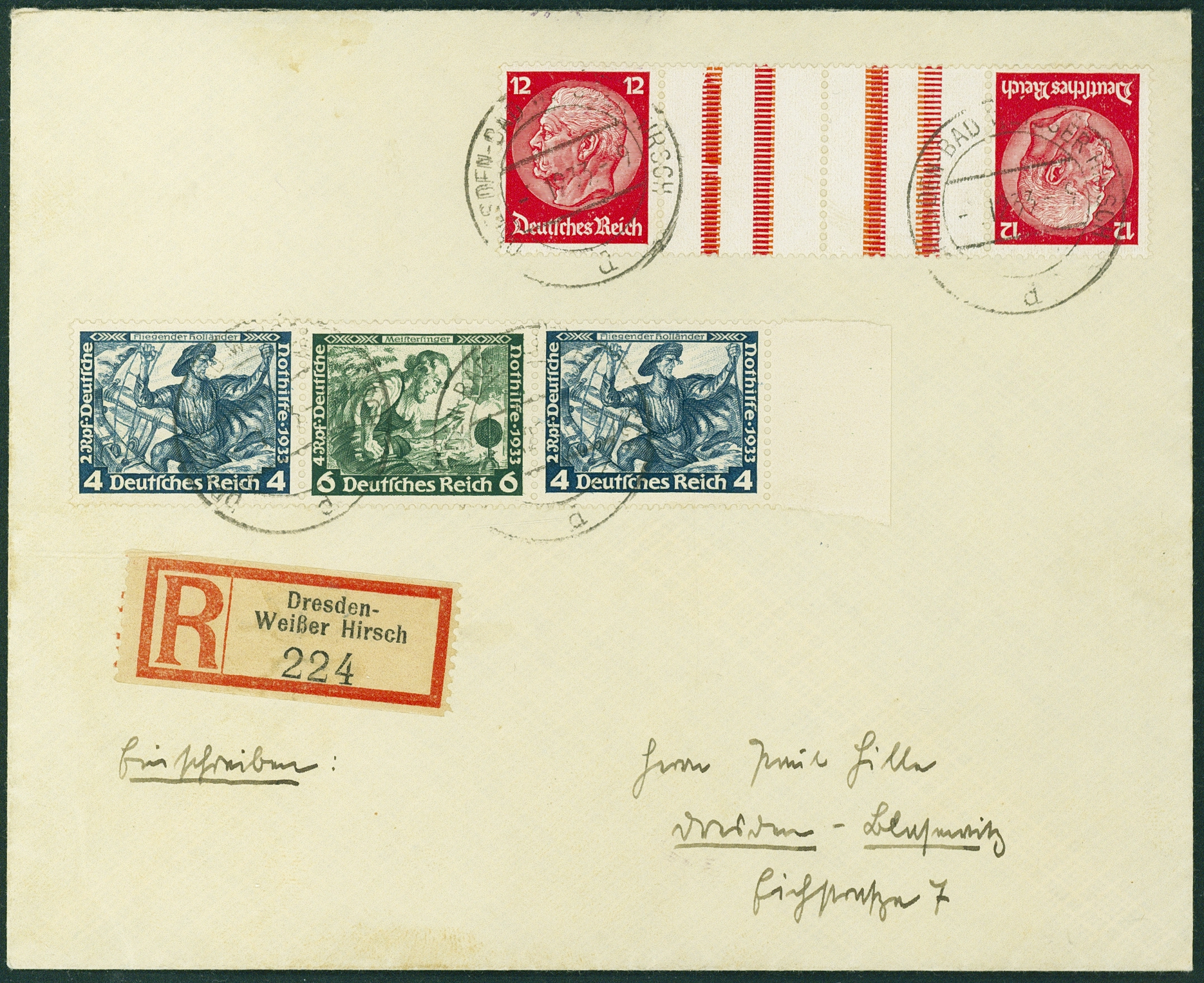 Lot 644 - DR - ZUSAMMENDRUCKE AUS MH 29-34, NOTHILFE 1930/33 (WAGNER) - Hettinger Auktion Auktion 54 Lot 644 - DR - ZUSAMMENDRUCKE AUS MH 29-34, NOTHILFE 1930/33 (WAGNER) - Hettinger Auktion Auktion 54