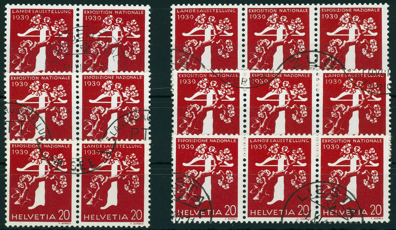 Lot 1809 - Schweiz - Zusammendrucke - Hettinger Auktion Auktion 54 Lot 1809 - Schweiz - Zusammendrucke - Hettinger Auktion Auktion 54