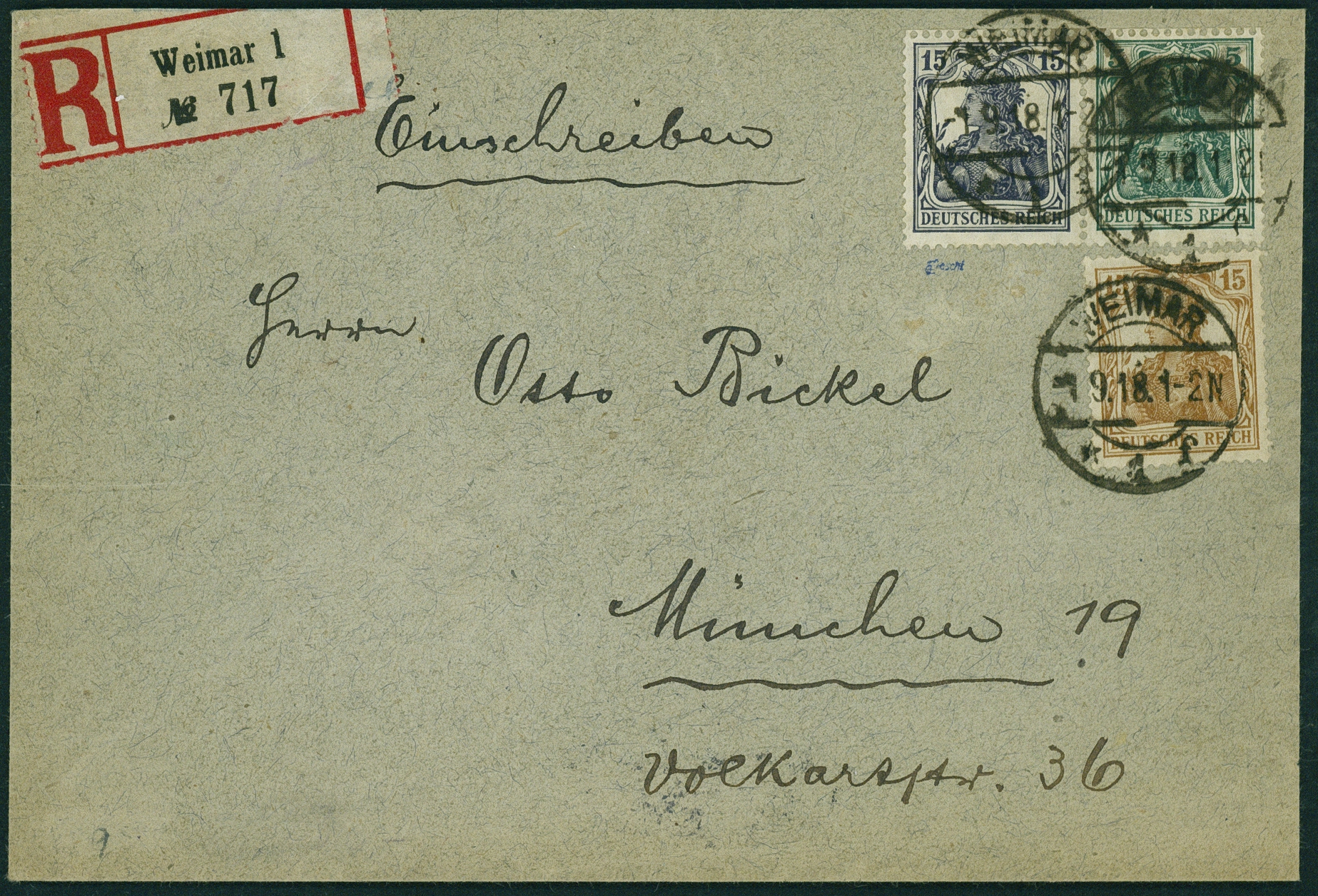 Lot 397 - DR - ZUSAMMENDRUCKE AUS MH 1-13, GERMANIA 1910/19  -  Hettinger Auktion Auktion 54