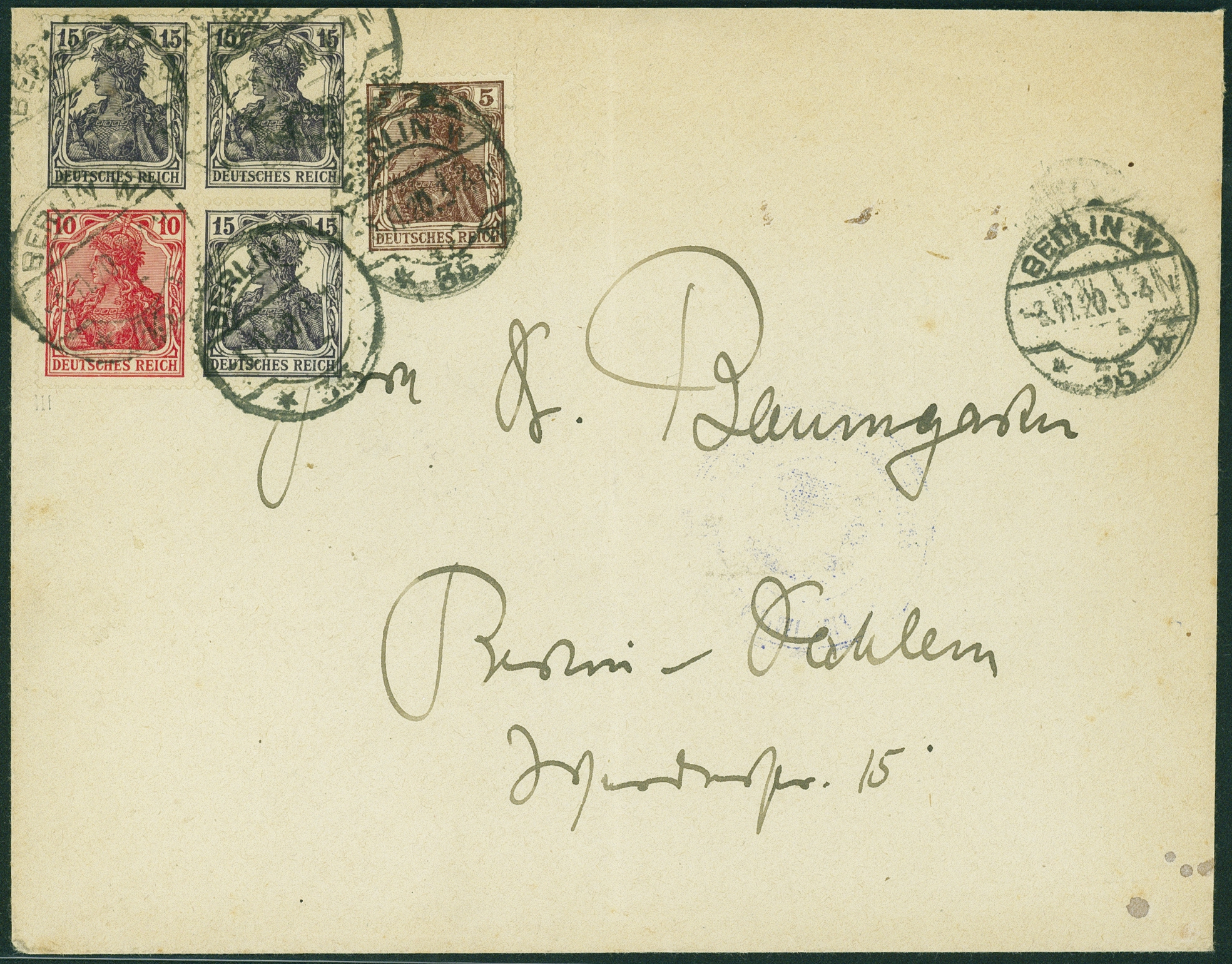 Lot 408 - DR - ZUSAMMENDRUCKE AUS MH 1-13, GERMANIA 1910/19 - Hettinger Auktion Auktion 54 Lot 408 - DR - ZUSAMMENDRUCKE AUS MH 1-13, GERMANIA 1910/19 - Hettinger Auktion Auktion 54