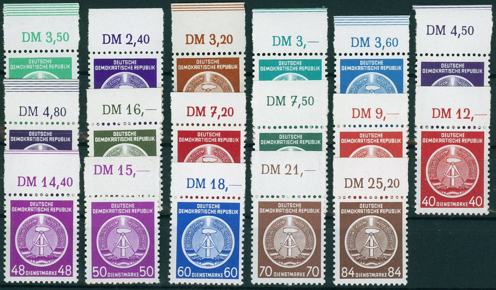 Lot 1492 - ddr - dienstmarken - Hettinger Auktion Auktion 54 Lot 1492 - ddr - dienstmarken - Hettinger Auktion Auktion 54