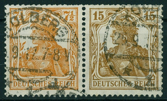 Lot 393 - DR - ZUSAMMENDRUCKE AUS MH 1-13, GERMANIA 1910/19  -  Hettinger Auktion Auktion 54