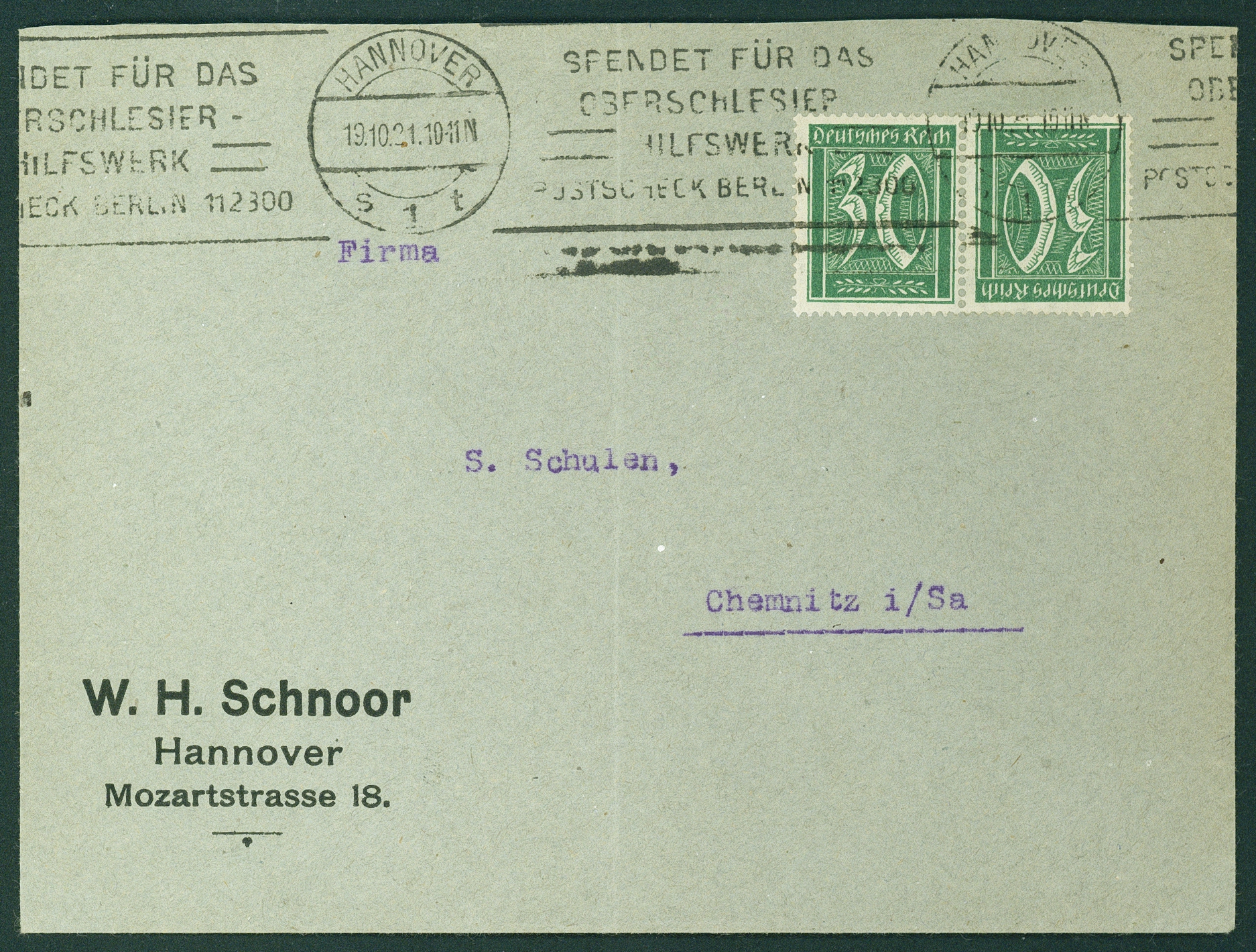 Lot 411 - DR - ZUSAMMENDRUCKE AUS MH 14-15, GERMANIA 1921 - Hettinger Auktion Auktion 54 Lot 411 - DR - ZUSAMMENDRUCKE AUS MH 14-15, GERMANIA 1921 - Hettinger Auktion Auktion 54