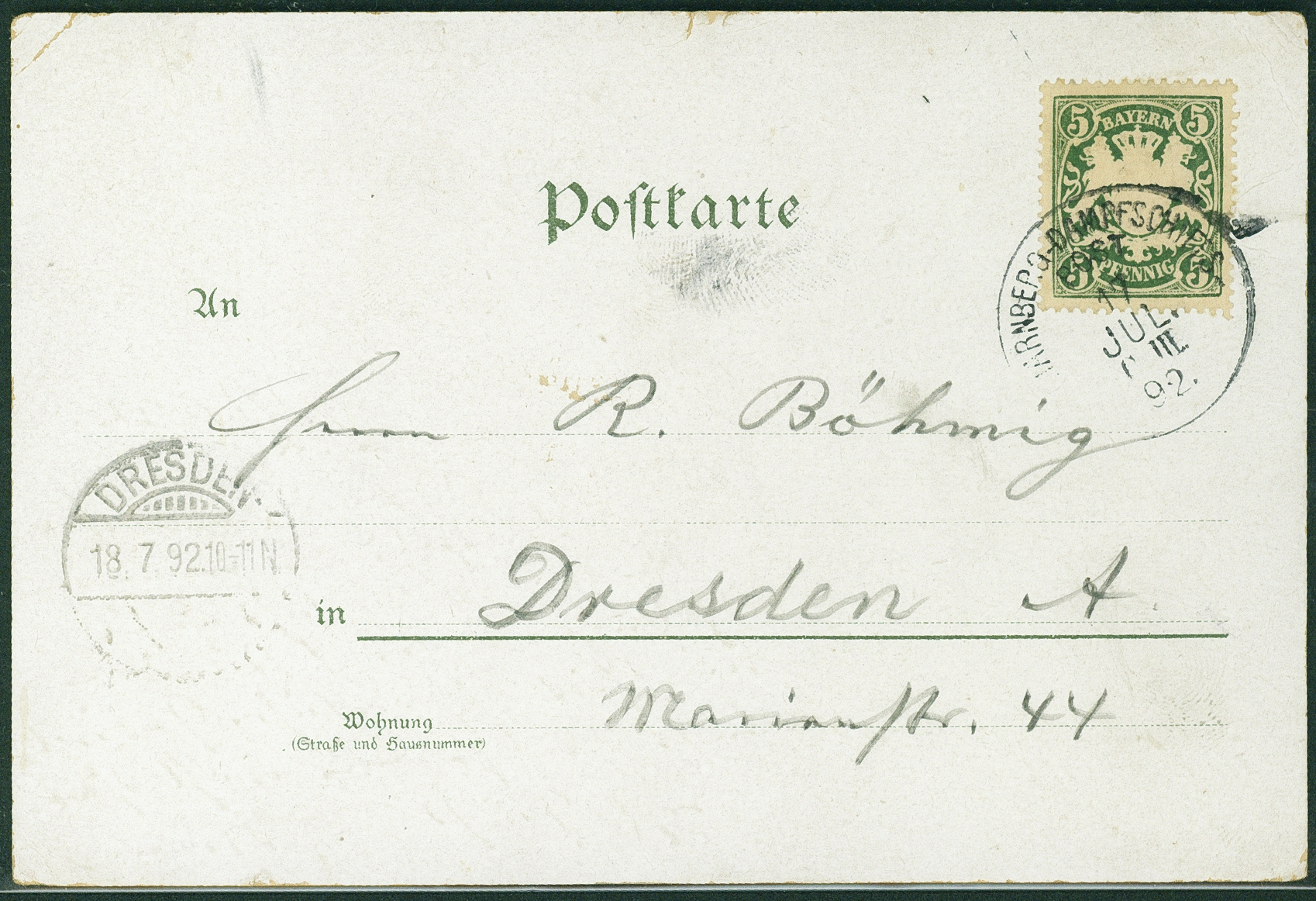 Lot 167 - BAYERN - SONSTIGE STEMPEL - Hettinger Auktion Auktion 54 Lot 167 - BAYERN - SONSTIGE STEMPEL - Hettinger Auktion Auktion 54