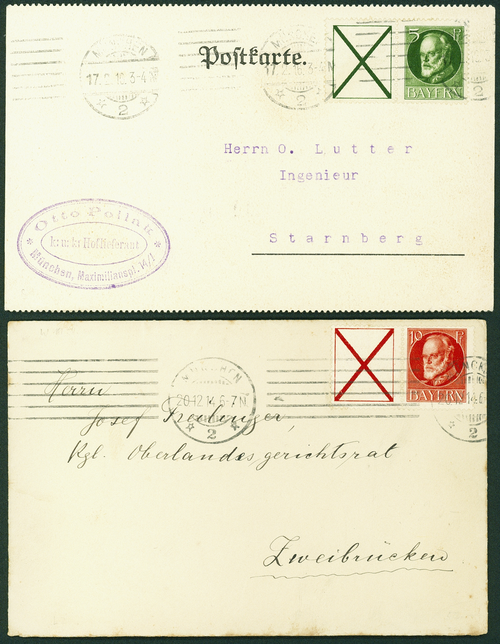 Lot 179 - bayern - zusammendrucke - Hettinger Auktion Auktion 54 Lot 179 - bayern - zusammendrucke - Hettinger Auktion Auktion 54