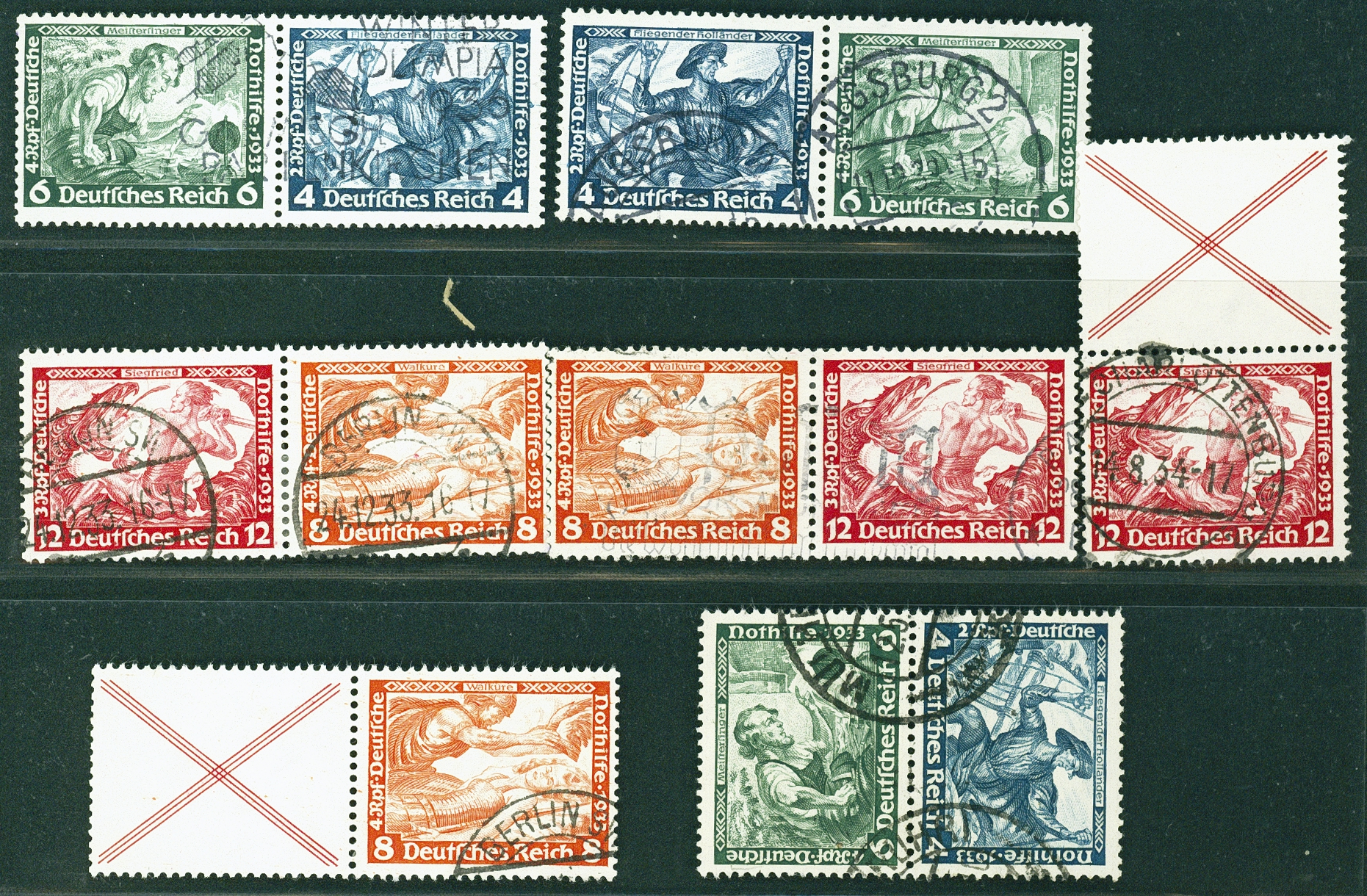 Lot 651 - DR - ZUSAMMENDRUCKE AUS MH 29-34, NOTHILFE 1930/33 (WAGNER) - Hettinger Auktion Auktion 54 Lot 651 - DR - ZUSAMMENDRUCKE AUS MH 29-34, NOTHILFE 1930/33 (WAGNER) - Hettinger Auktion Auktion 54