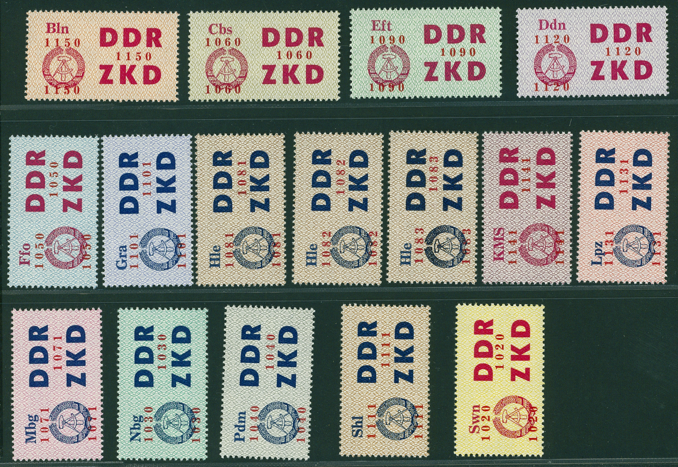 Lot 1574 - DDR - DIENST LAUFKONTROLLZETTEL - Hettinger Auktion Auktion 54 Lot 1574 - DDR - DIENST LAUFKONTROLLZETTEL - Hettinger Auktion Auktion 54
