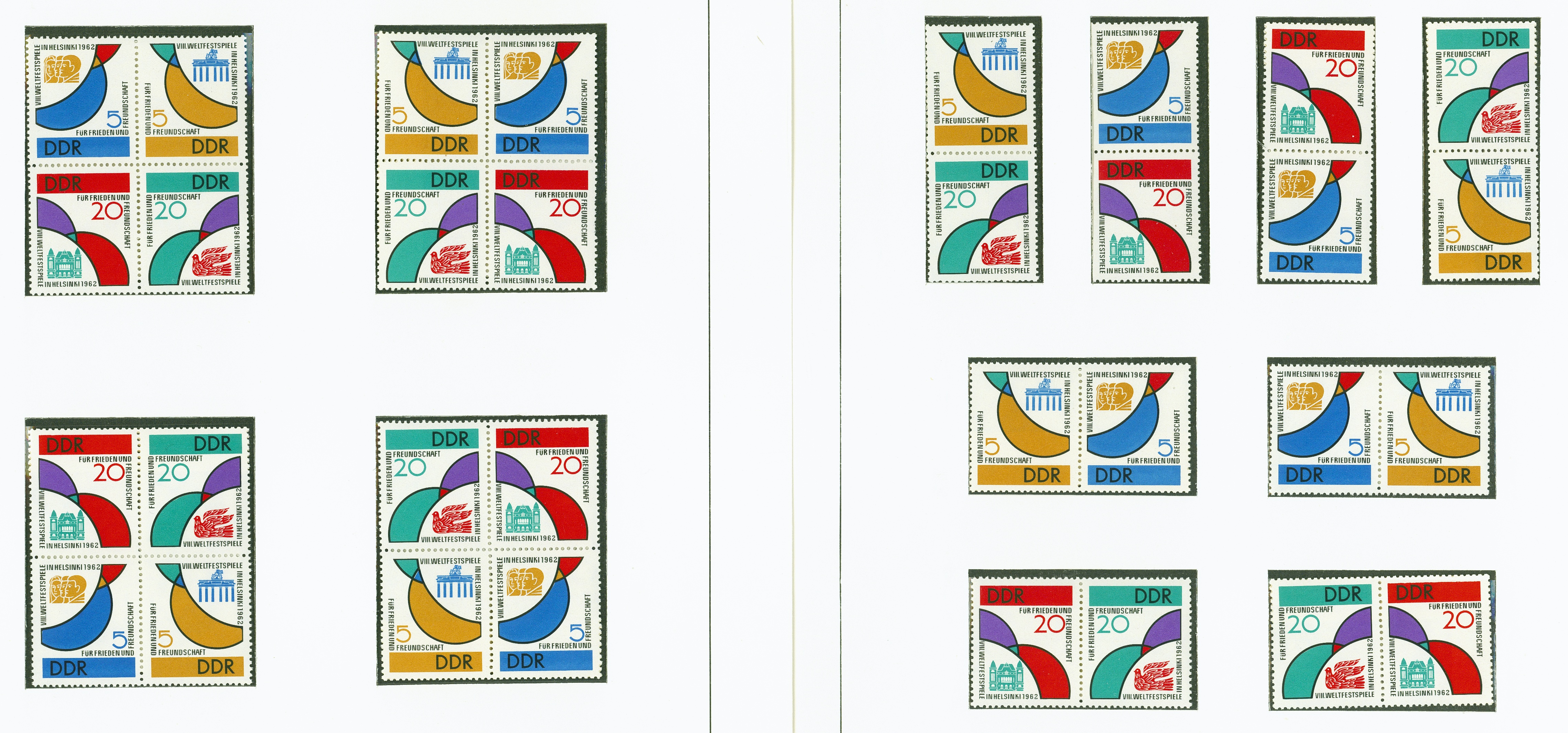 Lot 1590 - DDR - ZUSAMMENDRUCKE (ohne MHB) - Hettinger Auktion Auktion 54 Lot 1590 - DDR - ZUSAMMENDRUCKE (ohne MHB) - Hettinger Auktion Auktion 54