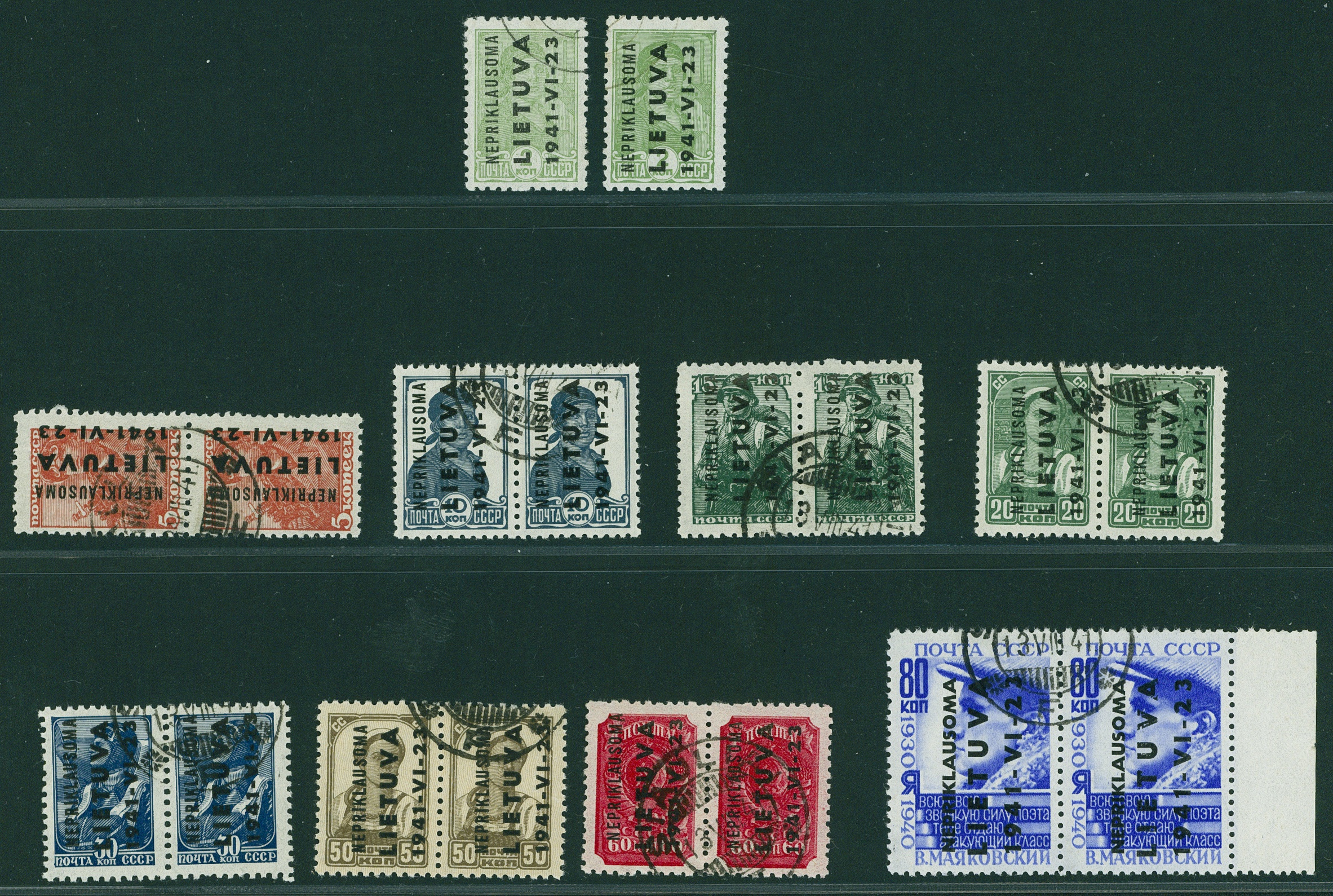Lot 943 - DT. BESETZUNG - LITAUEN - Hettinger Auktion Auktion 54 Lot 943 - DT. BESETZUNG - LITAUEN - Hettinger Auktion Auktion 54