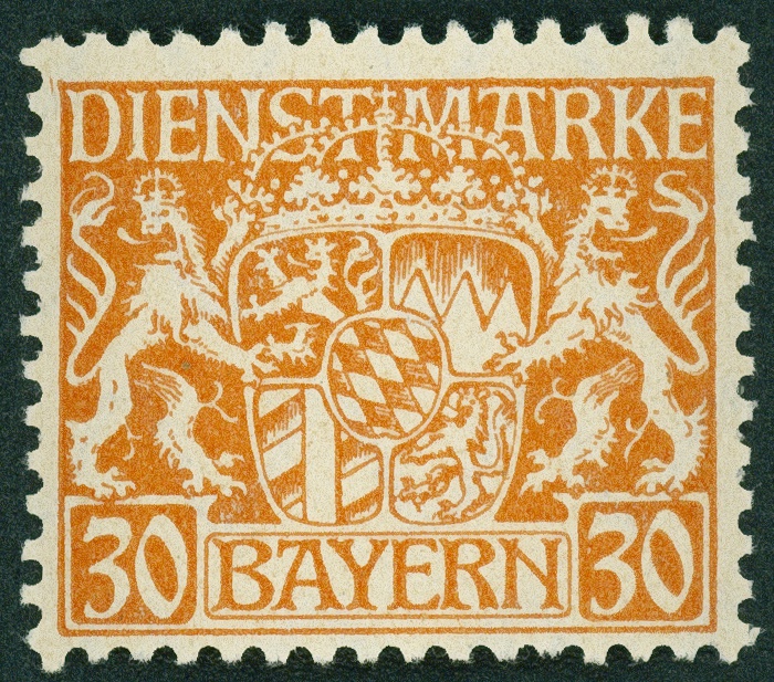 Lot 184 - bayern - dienstmarken  -  Hettinger Auktion Auktion 54