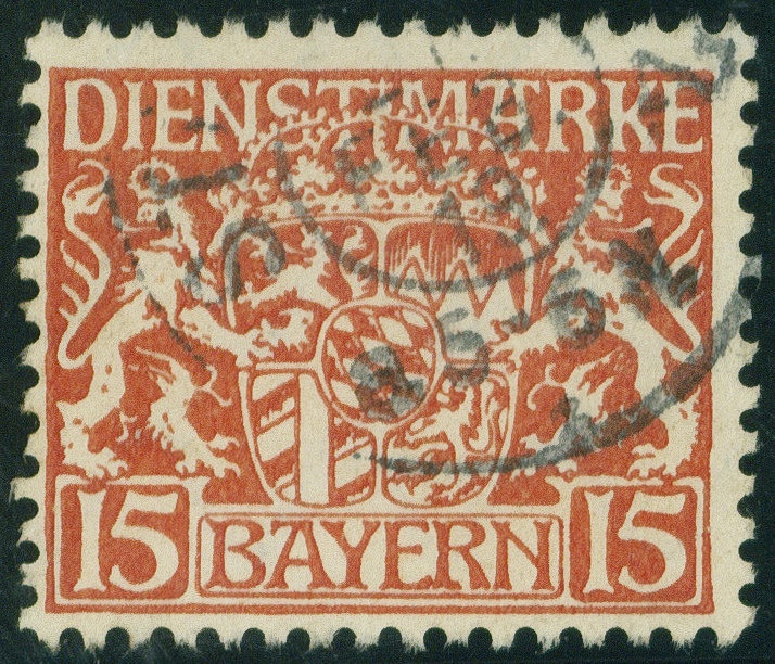 Lot 186 - bayern - dienstmarken  -  Hettinger Auktion Auktion 54