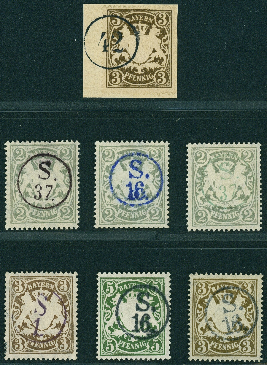 Lot 162 - BAYERN - SONSTIGE STEMPEL - Hettinger Auktion Auktion 54 Lot 162 - BAYERN - SONSTIGE STEMPEL - Hettinger Auktion Auktion 54