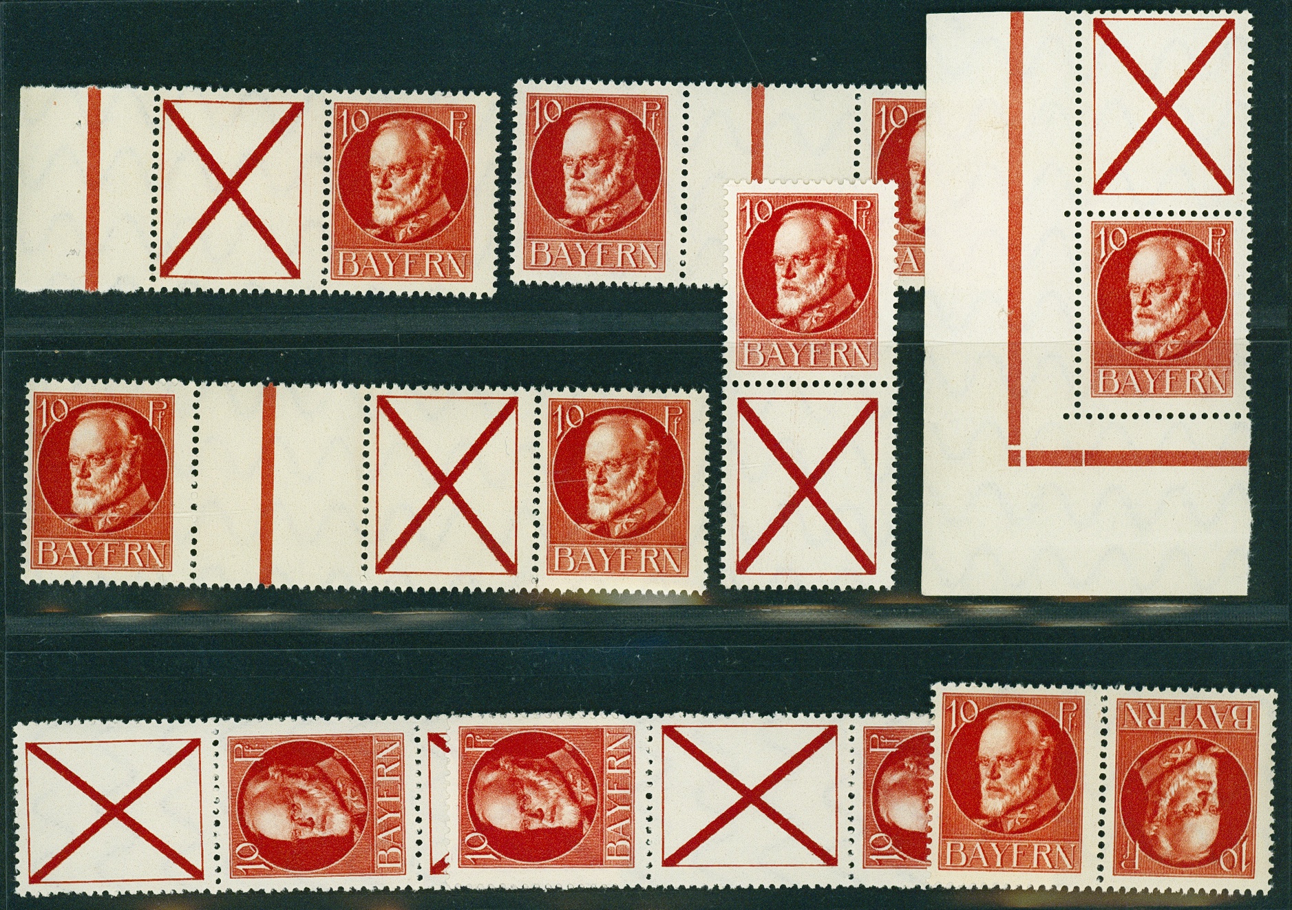 Lot 180 - bayern - zusammendrucke - Hettinger Auktion Auktion 54 Lot 180 - bayern - zusammendrucke - Hettinger Auktion Auktion 54