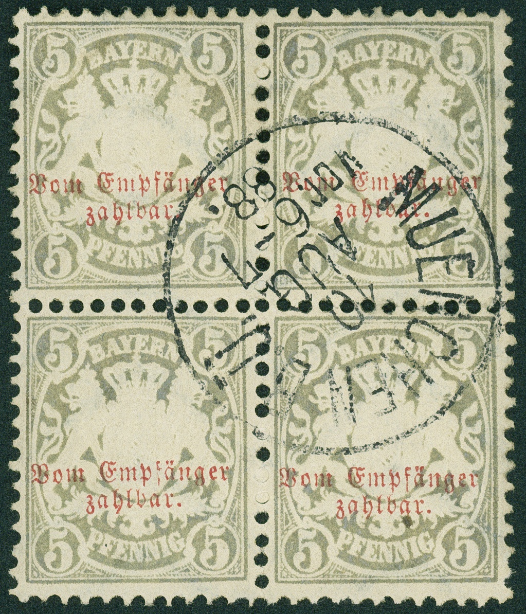 Lot 194 - Bayern - Portomarken - Hettinger Auktion Auktion 54 Lot 194 - Bayern - Portomarken - Hettinger Auktion Auktion 54