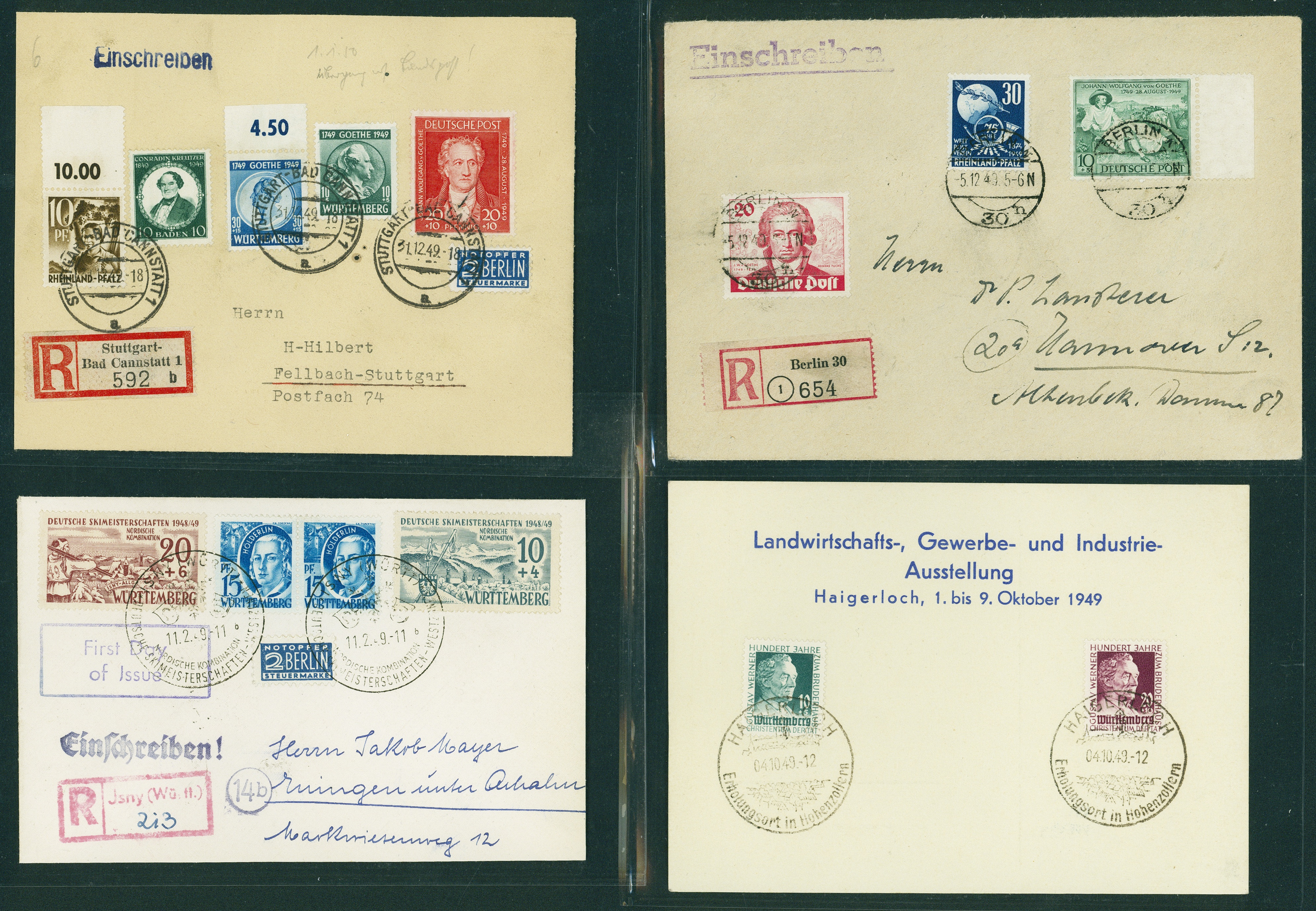 Lot 2187 - französische zone - Hettinger Auktion Auktion 54 Lot 2187 - französische zone - Hettinger Auktion Auktion 54