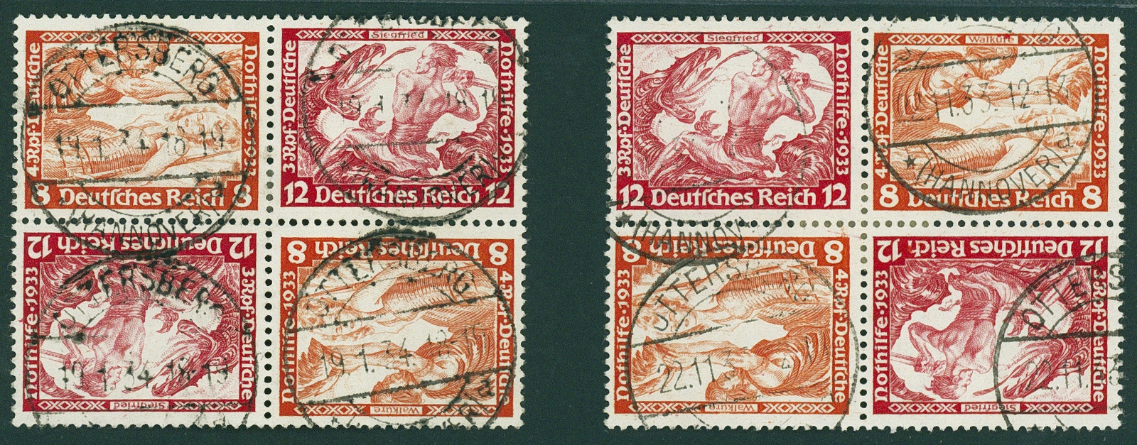 Lot 654 - DR - ZUSAMMENDRUCKE AUS MH 29-34, NOTHILFE 1930/33 (WAGNER) - Hettinger Auktion Auktion 54 Lot 654 - DR - ZUSAMMENDRUCKE AUS MH 29-34, NOTHILFE 1930/33 (WAGNER) - Hettinger Auktion Auktion 54