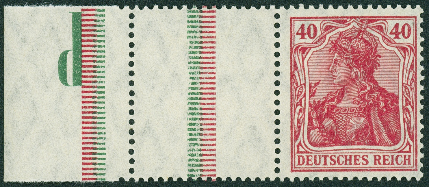 Lot 432 - DR - ZUSAMMENDRUCKE AUS MH 14-15, GERMANIA 1921 - Hettinger Auktion Auktion 54 Lot 432 - DR - ZUSAMMENDRUCKE AUS MH 14-15, GERMANIA 1921 - Hettinger Auktion Auktion 54