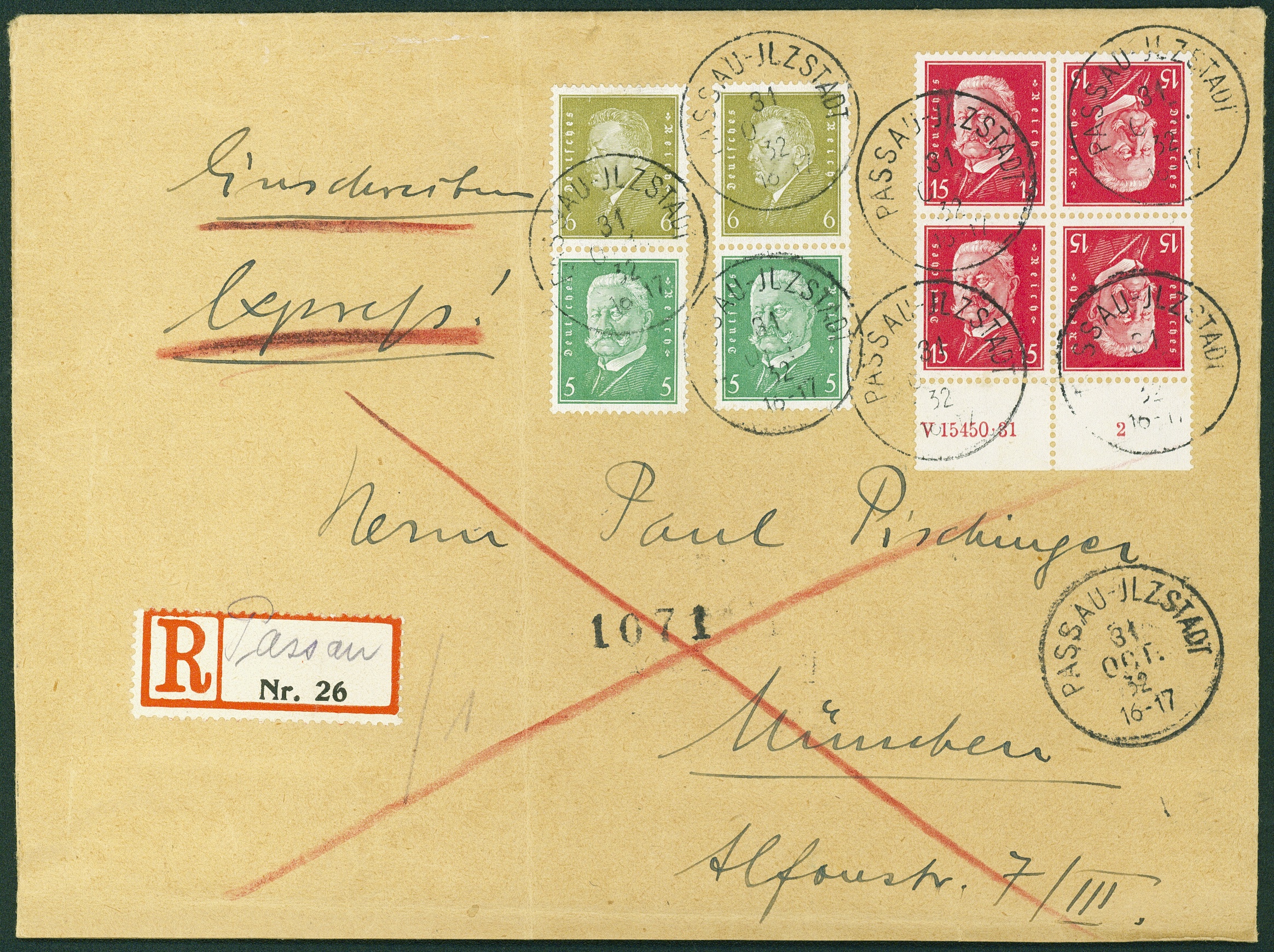 Lot 520 - DR - ZUSAMMENDRUCKE AUS MH 22-26, BEETHOVEN - REICHSPRÄSIDENTEN - Hettinger Auktion Auktion 54 Lot 520 - DR - ZUSAMMENDRUCKE AUS MH 22-26, BEETHOVEN - REICHSPRÄSIDENTEN - Hettinger Auktion Auktion 54