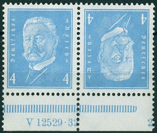 Lot 504 - DR - ZUSAMMENDRUCKE AUS MH 22-26, BEETHOVEN - REICHSPRÄSIDENTEN - Hettinger Auktion Auktion 54 Lot 504 - DR - ZUSAMMENDRUCKE AUS MH 22-26, BEETHOVEN - REICHSPRÄSIDENTEN - Hettinger Auktion Auktion 54