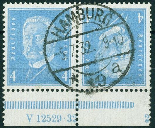 Lot 505 - DR - ZUSAMMENDRUCKE AUS MH 22-26, BEETHOVEN - REICHSPRÄSIDENTEN - Hettinger Auktion Auktion 54 Lot 505 - DR - ZUSAMMENDRUCKE AUS MH 22-26, BEETHOVEN - REICHSPRÄSIDENTEN - Hettinger Auktion Auktion 54