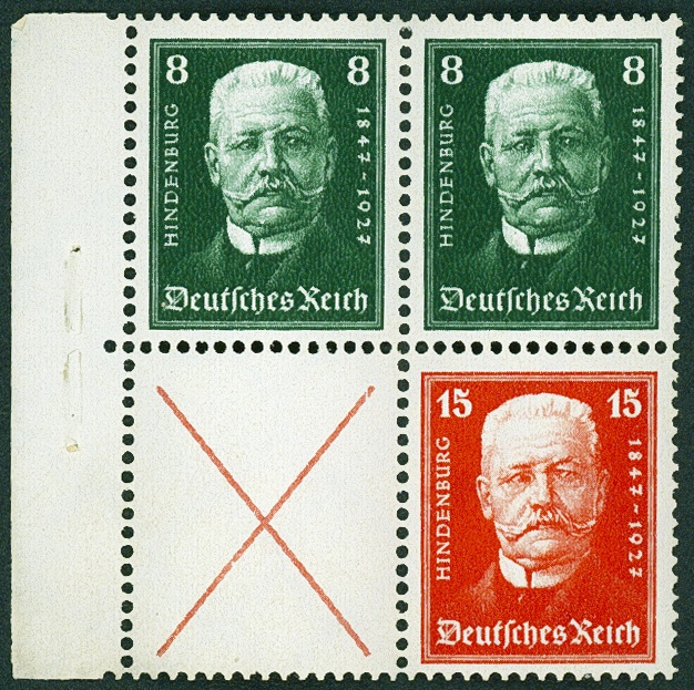 Lot 490 - DR - ZUSAMMENDRUCKE AUS MH 22-26, BEETHOVEN - REICHSPRÄSIDENTEN - Hettinger Auktion Auktion 54 Lot 490 - DR - ZUSAMMENDRUCKE AUS MH 22-26, BEETHOVEN - REICHSPRÄSIDENTEN - Hettinger Auktion Auktion 54
