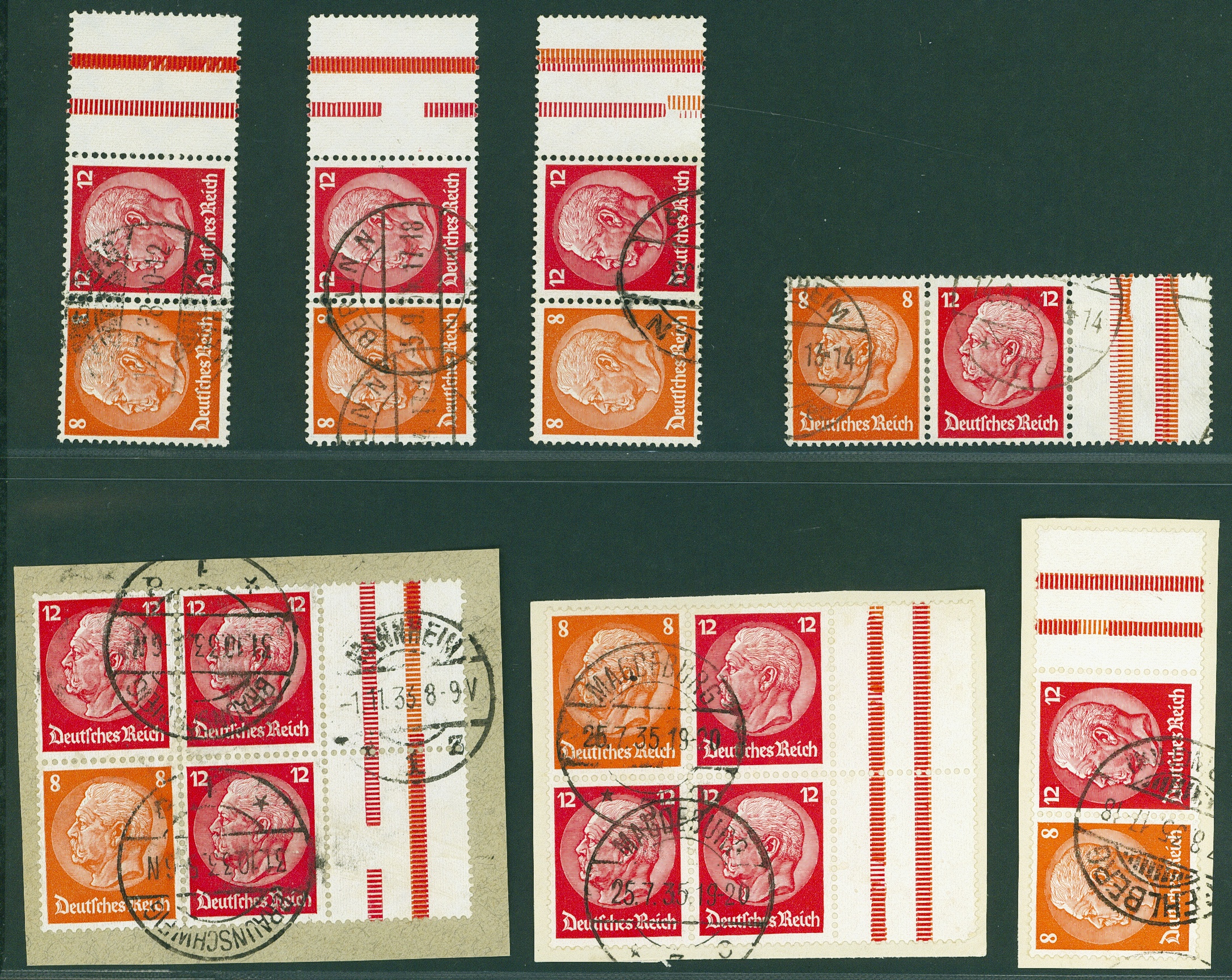 Lot 641 - DR - ZUSAMMENDRUCKE AUS MH 29-34, NOTHILFE 1930/33 (WAGNER) - Hettinger Auktion Auktion 54 Lot 641 - DR - ZUSAMMENDRUCKE AUS MH 29-34, NOTHILFE 1930/33 (WAGNER) - Hettinger Auktion Auktion 54