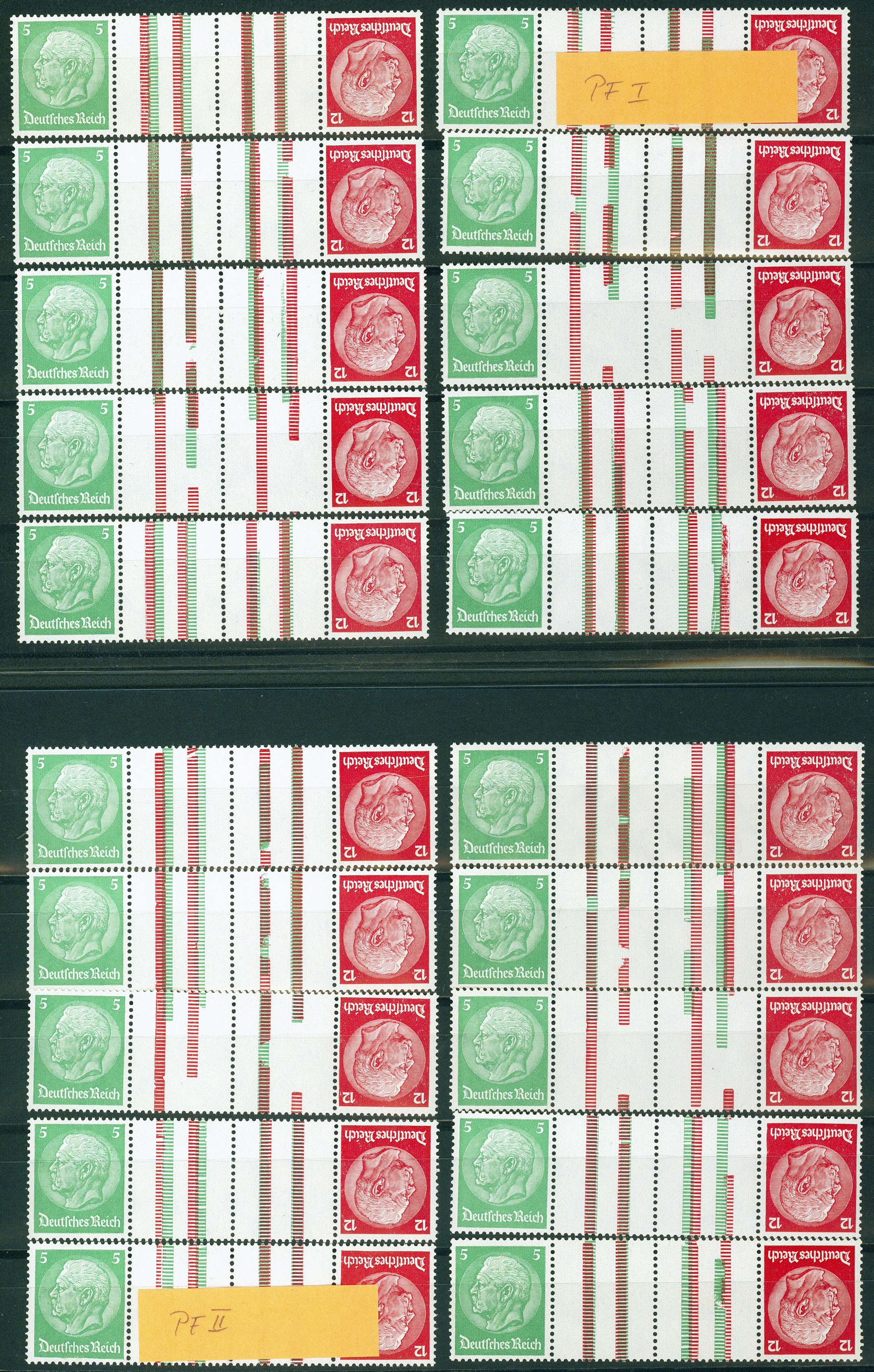 Lot 629 - DR - ZUSAMMENDRUCKE AUS MH 29-34, NOTHILFE 1930/33 (WAGNER) - Hettinger Auktion Auktion 54 Lot 629 - DR - ZUSAMMENDRUCKE AUS MH 29-34, NOTHILFE 1930/33 (WAGNER) - Hettinger Auktion Auktion 54