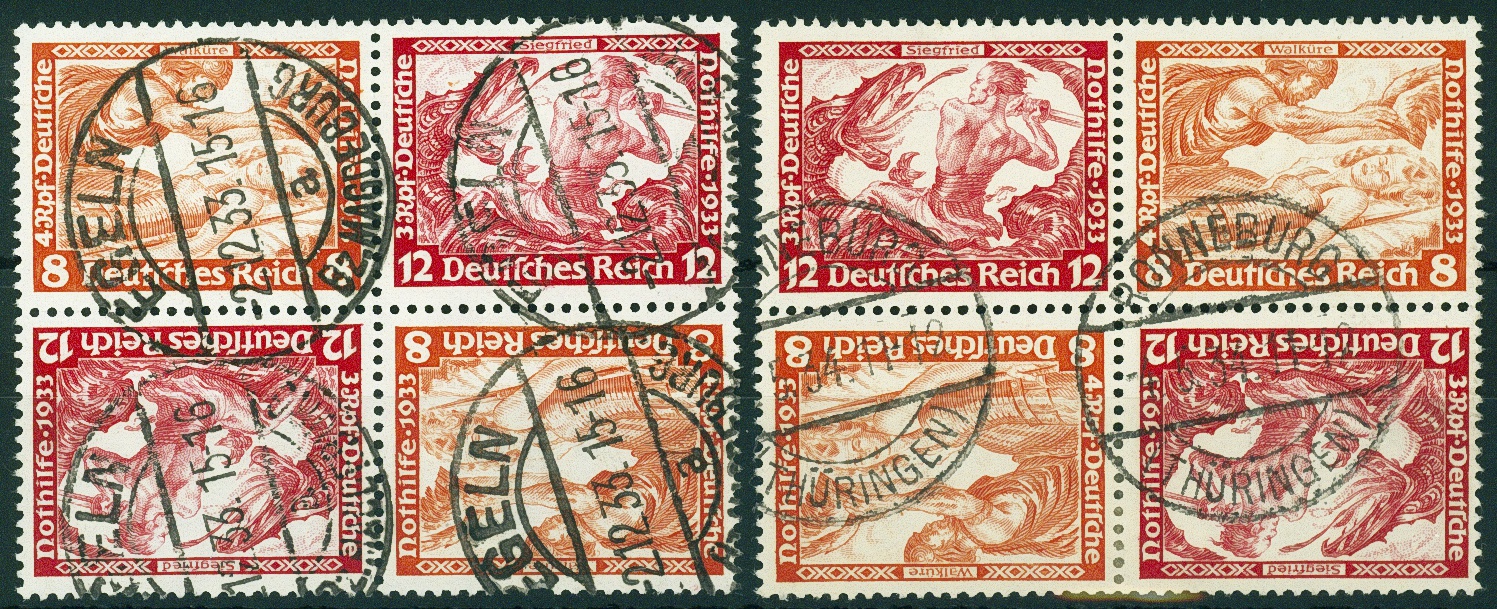 Lot 655 - DR - ZUSAMMENDRUCKE AUS MH 29-34, NOTHILFE 1930/33 (WAGNER) - Hettinger Auktion Auktion 54 Lot 655 - DR - ZUSAMMENDRUCKE AUS MH 29-34, NOTHILFE 1930/33 (WAGNER) - Hettinger Auktion Auktion 54