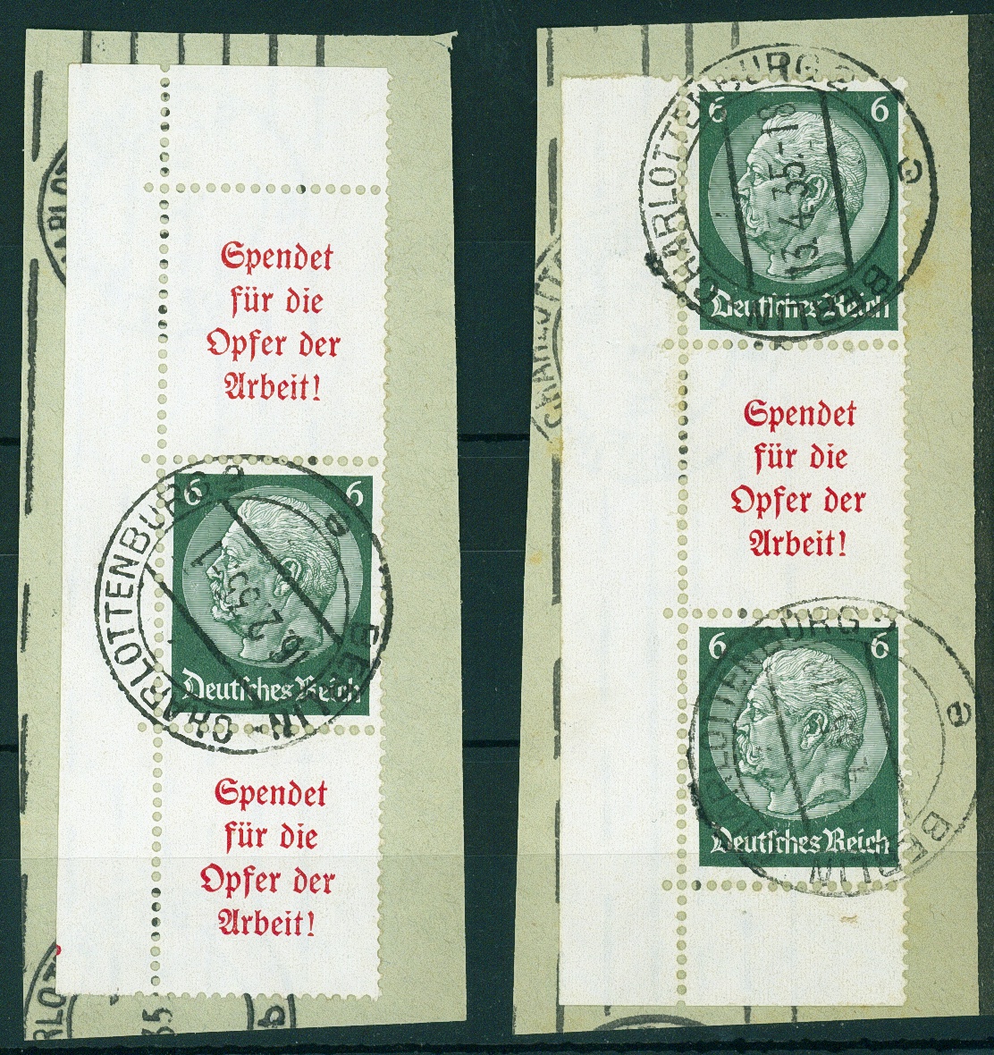 Lot 684 - DR - ZUSAMMENDRUCKE AUS MH 35-49, HINDENBURG 1934 - HITLER 1941 - Hettinger Auktion Auktion 54 Lot 684 - DR - ZUSAMMENDRUCKE AUS MH 35-49, HINDENBURG 1934 - HITLER 1941 - Hettinger Auktion Auktion 54