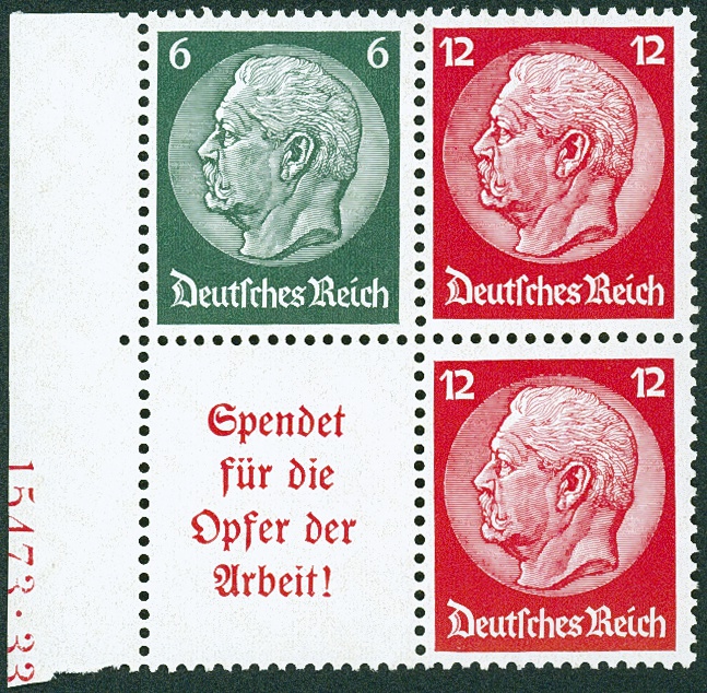 Lot 687 - DR - ZUSAMMENDRUCKE AUS MH 35-49, HINDENBURG 1934 - HITLER 1941 - Hettinger Auktion Auktion 54 Lot 687 - DR - ZUSAMMENDRUCKE AUS MH 35-49, HINDENBURG 1934 - HITLER 1941 - Hettinger Auktion Auktion 54