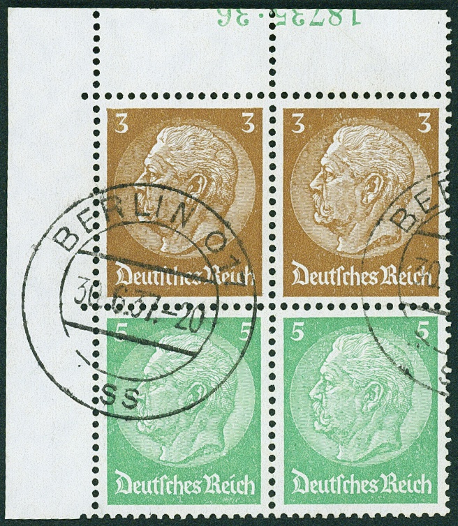 Lot 698 - DR - ZUSAMMENDRUCKE AUS MH 35-49, HINDENBURG 1934 - HITLER 1941 - Hettinger Auktion Auktion 54 Lot 698 - DR - ZUSAMMENDRUCKE AUS MH 35-49, HINDENBURG 1934 - HITLER 1941 - Hettinger Auktion Auktion 54