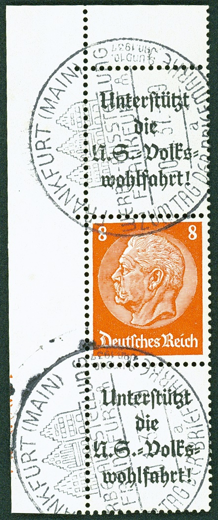 Lot 702 - DR - ZUSAMMENDRUCKE AUS MH 35-49, HINDENBURG 1934 - HITLER 1941  -  Hettinger Auktion Auktion 54