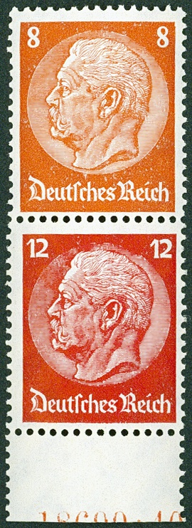 Lot 724 - DR - ZUSAMMENDRUCKE AUS MH 35-49, HINDENBURG 1934 - HITLER 1941  -  Hettinger Auktion Auktion 54