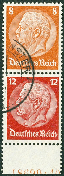 Lot 725 - DR - ZUSAMMENDRUCKE AUS MH 35-49, HINDENBURG 1934 - HITLER 1941  -  Hettinger Auktion Auktion 54