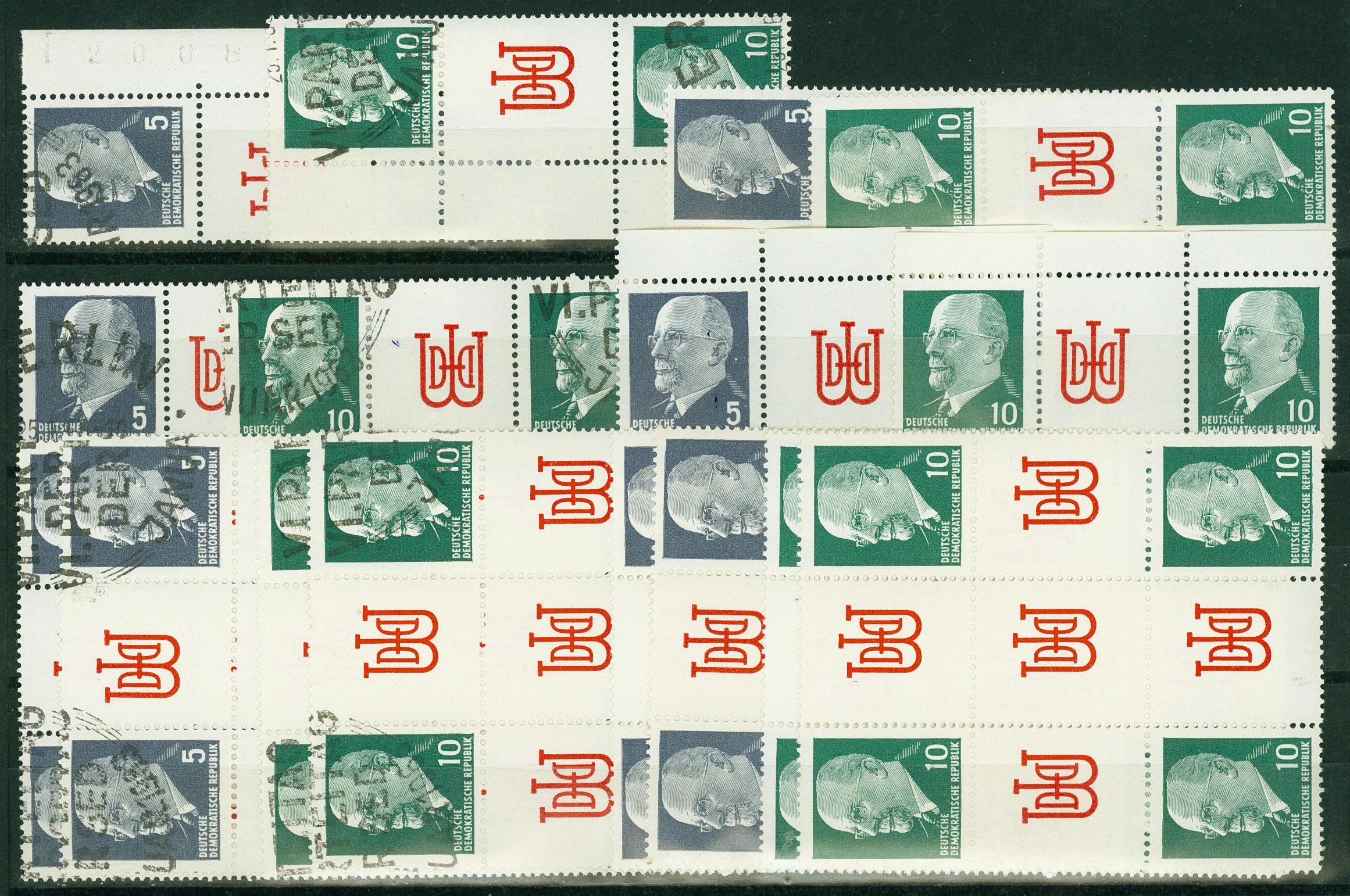 Lot 1591 - DDR - ZUSAMMENDRUCKE (aus MHB) - Hettinger Auktion Auktion 54 Lot 1591 - DDR - ZUSAMMENDRUCKE (aus MHB) - Hettinger Auktion Auktion 54