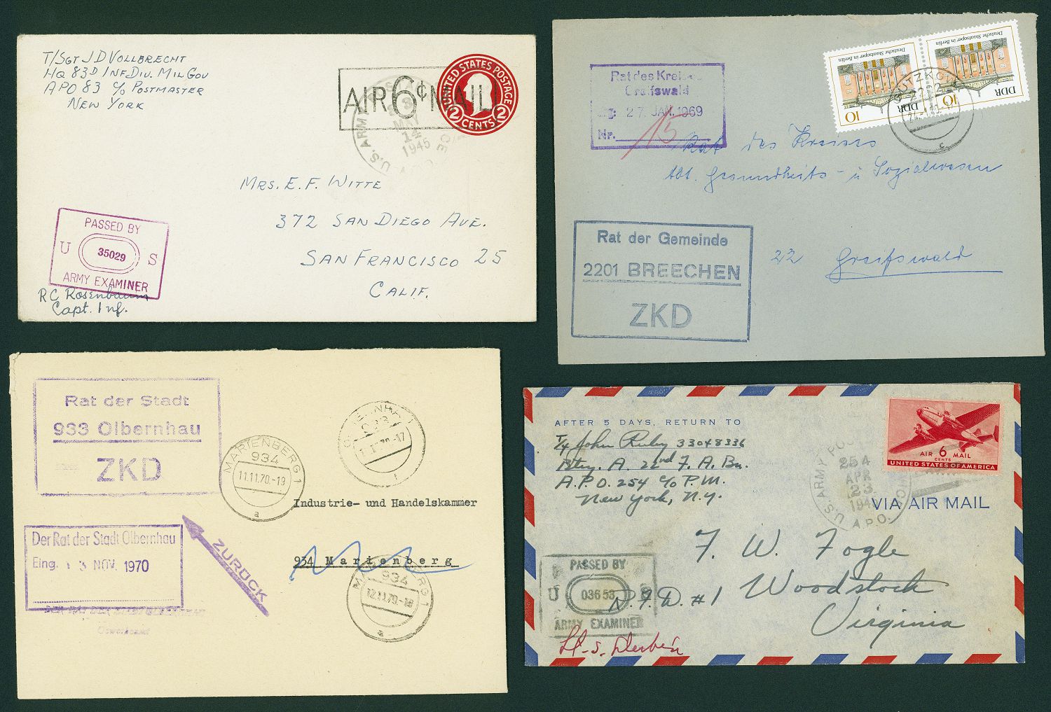 Lot 2156 - ddr - dienstmarken  -  Hettinger Auktion Auktion 54
