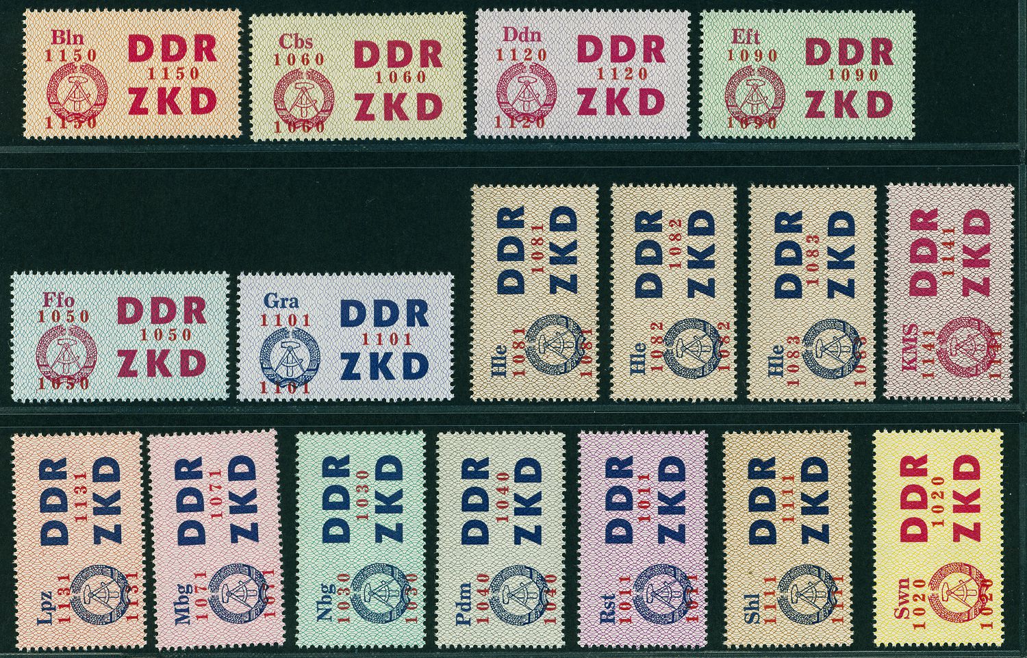 Lot 1572 - DDR - DIENST LAUFKONTROLLZETTEL - Hettinger Auktion Auktion 54 Lot 1572 - DDR - DIENST LAUFKONTROLLZETTEL - Hettinger Auktion Auktion 54