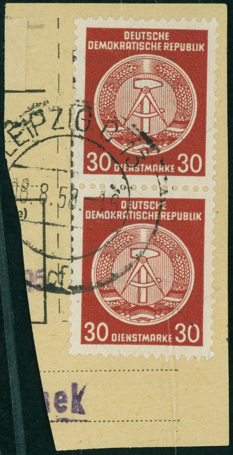 Lot 1532 - ddr - dienstmarken - Hettinger Auktion Auktion 54 Lot 1532 - ddr - dienstmarken - Hettinger Auktion Auktion 54