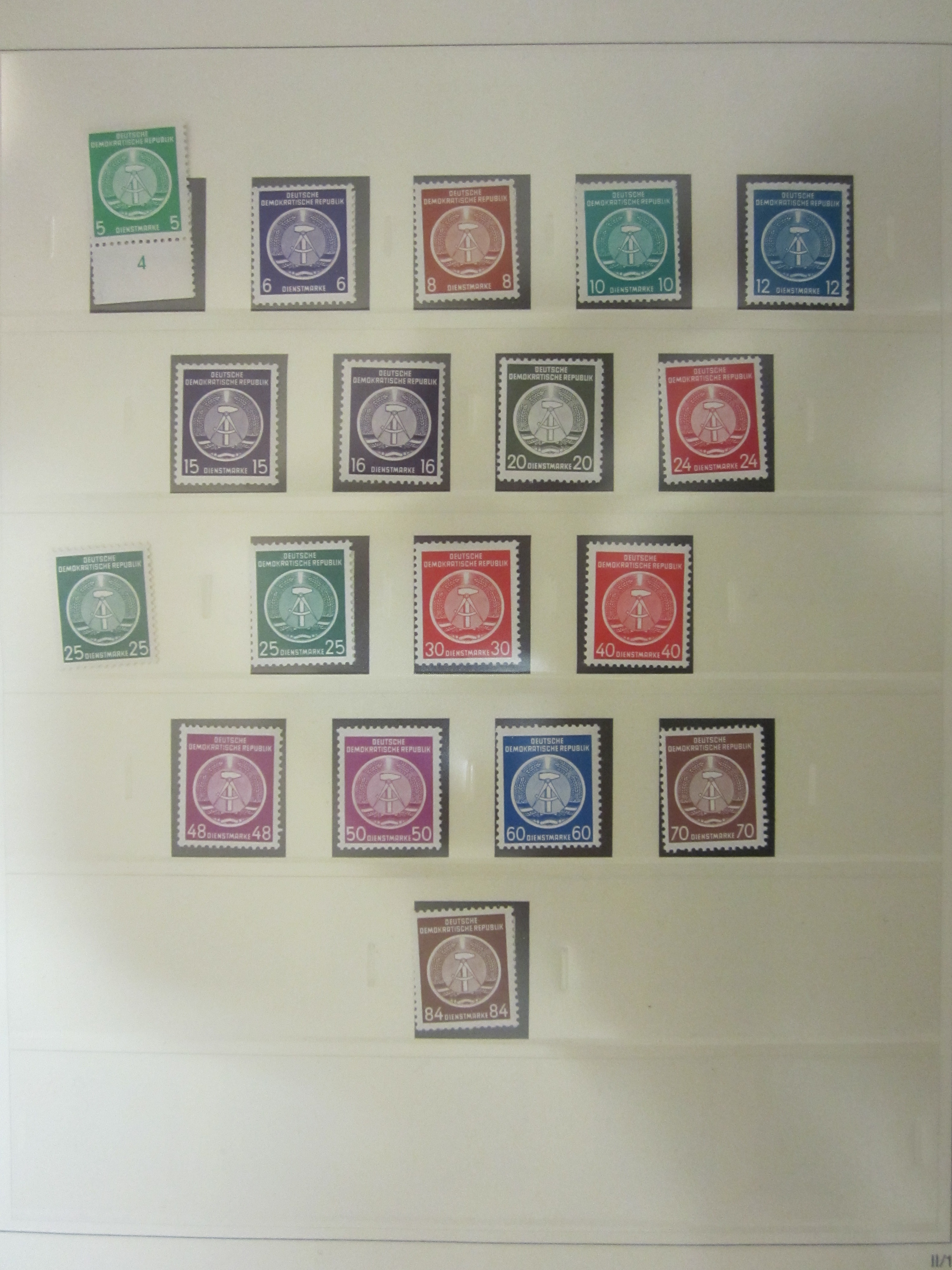 Lot 2157 - ddr - dienstmarken  -  Hettinger Auktion Auktion 54
