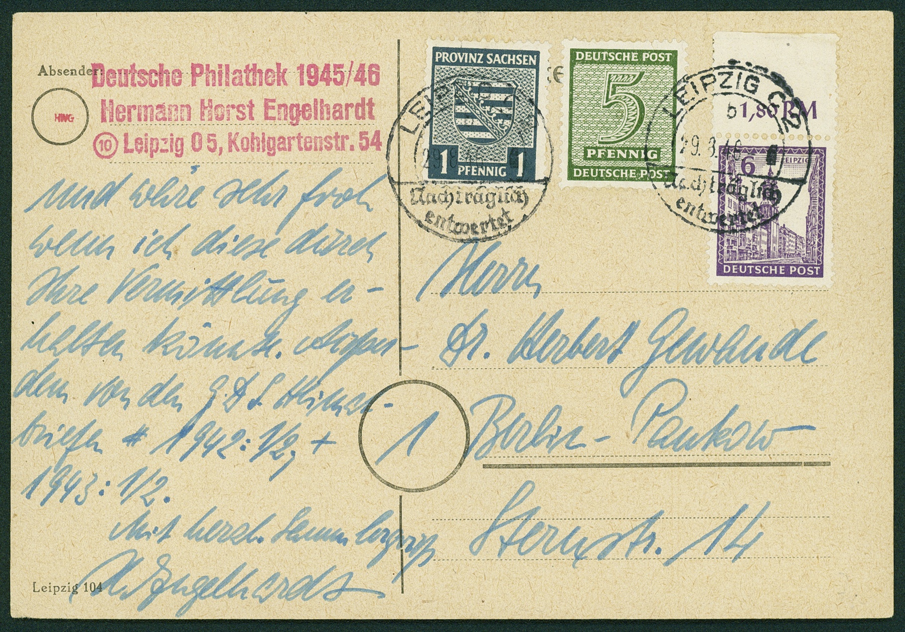 Lot 1068 - Westsachsen - Hettinger Auktion Auktion 54 Lot 1068 - Westsachsen - Hettinger Auktion Auktion 54