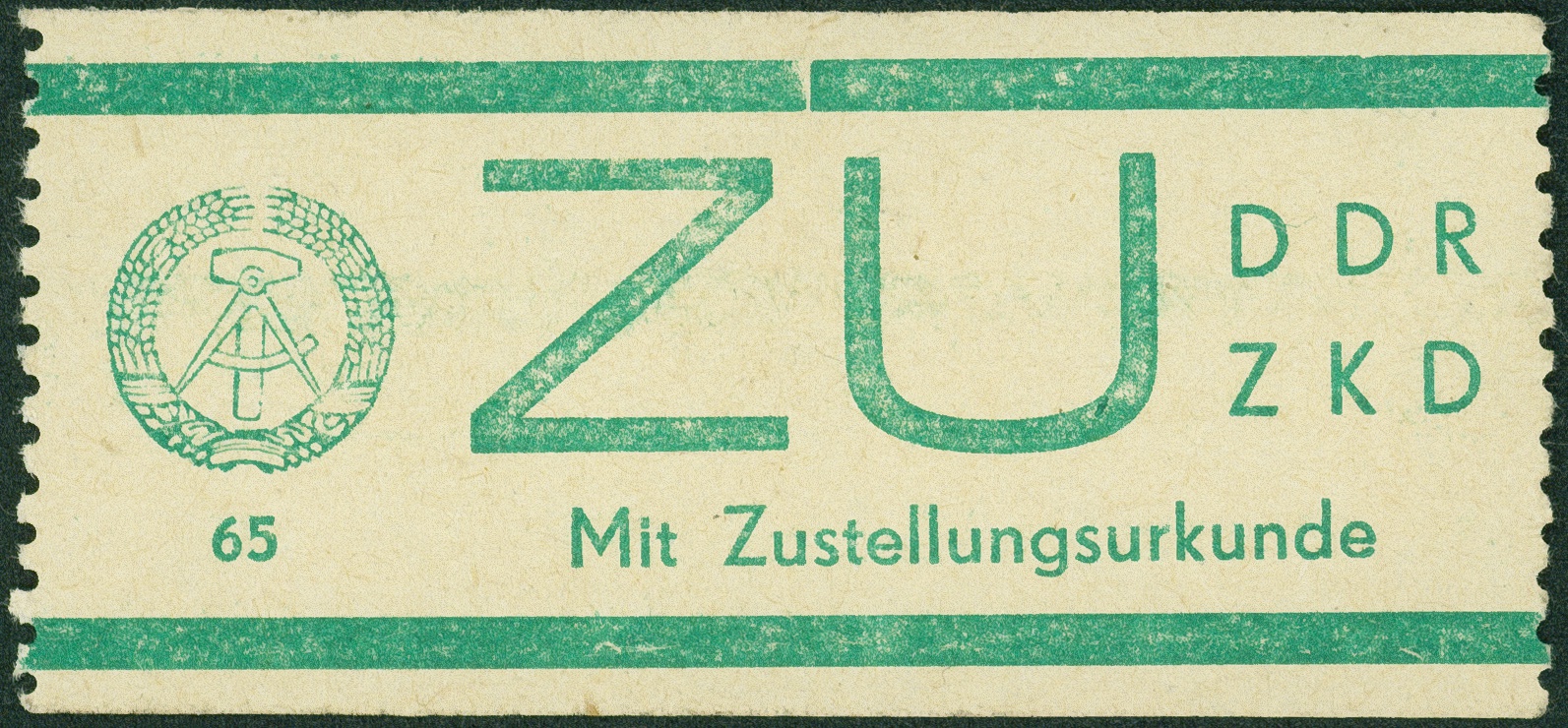Lot 1586 - DDR - DIENST ZUSTELLURKUNDE - Hettinger Auktion Auktion 54 Lot 1586 - DDR - DIENST ZUSTELLURKUNDE - Hettinger Auktion Auktion 54