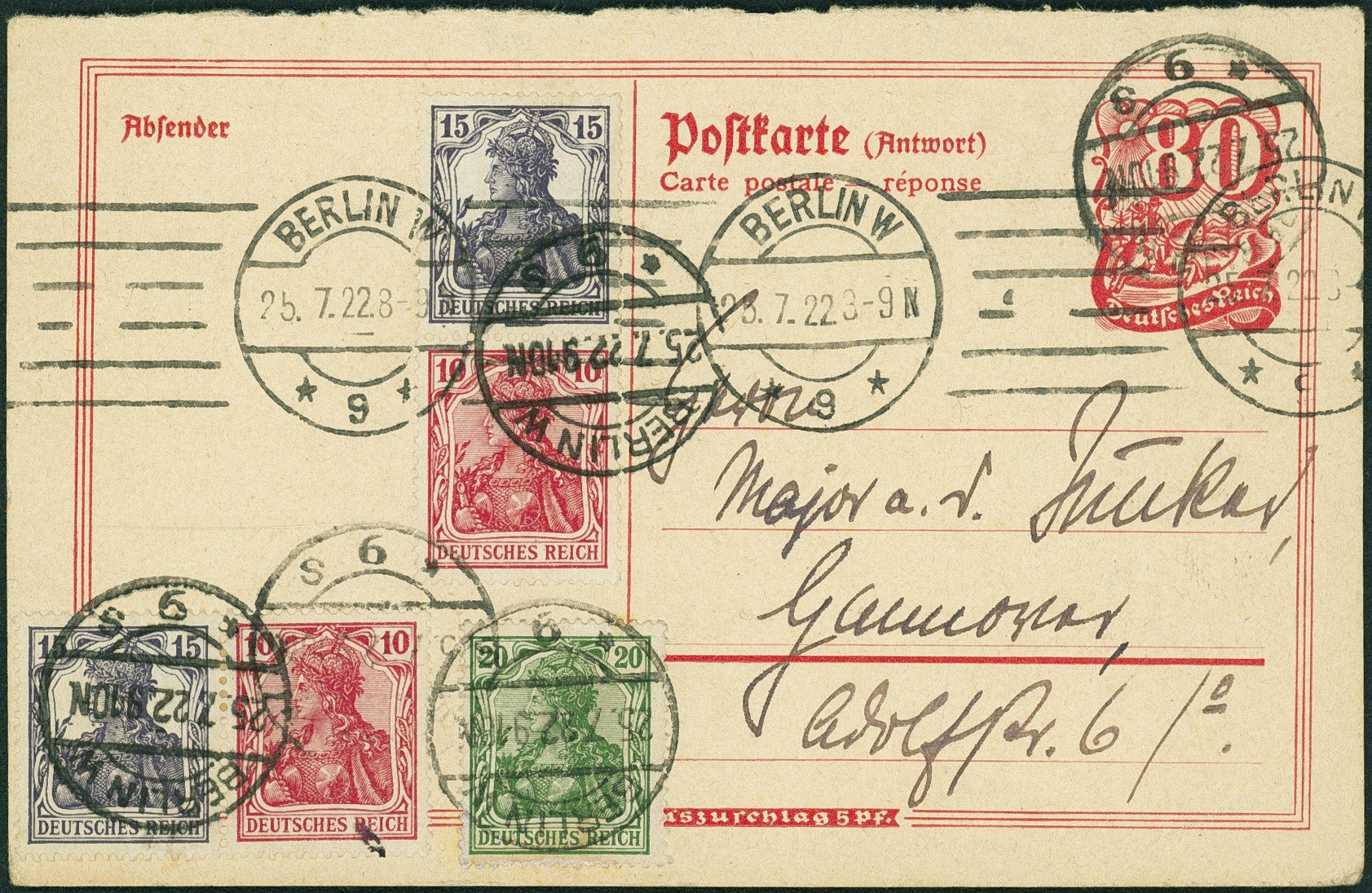 Lot 401 - DR - ZUSAMMENDRUCKE AUS MH 1-13, GERMANIA 1910/19 - Hettinger Auktion Auktion 54 Lot 401 - DR - ZUSAMMENDRUCKE AUS MH 1-13, GERMANIA 1910/19 - Hettinger Auktion Auktion 54