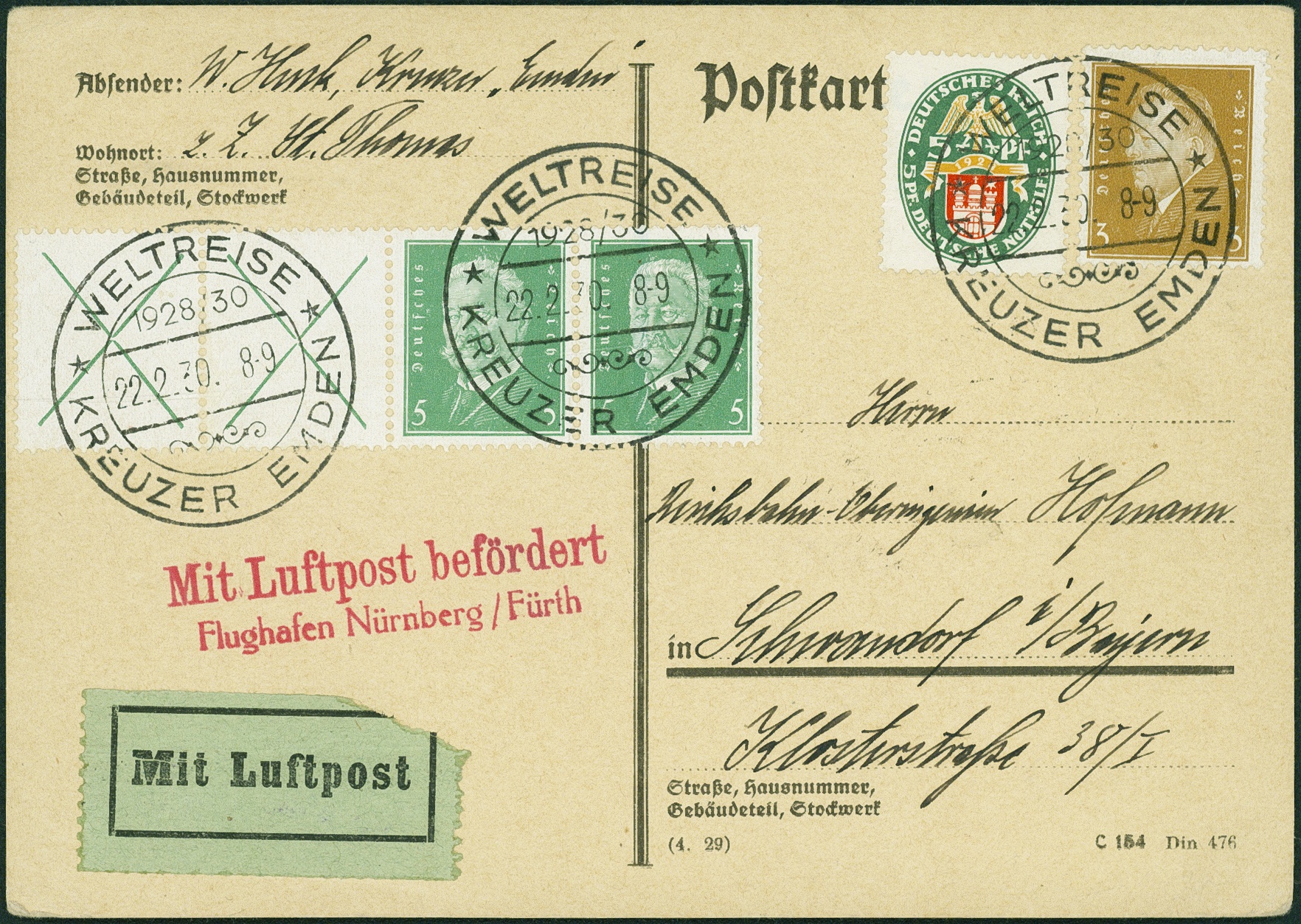 Lot 497 - DR - ZUSAMMENDRUCKE AUS MH 22-26, BEETHOVEN - REICHSPRÄSIDENTEN - Hettinger Auktion Auktion 54 Lot 497 - DR - ZUSAMMENDRUCKE AUS MH 22-26, BEETHOVEN - REICHSPRÄSIDENTEN - Hettinger Auktion Auktion 54